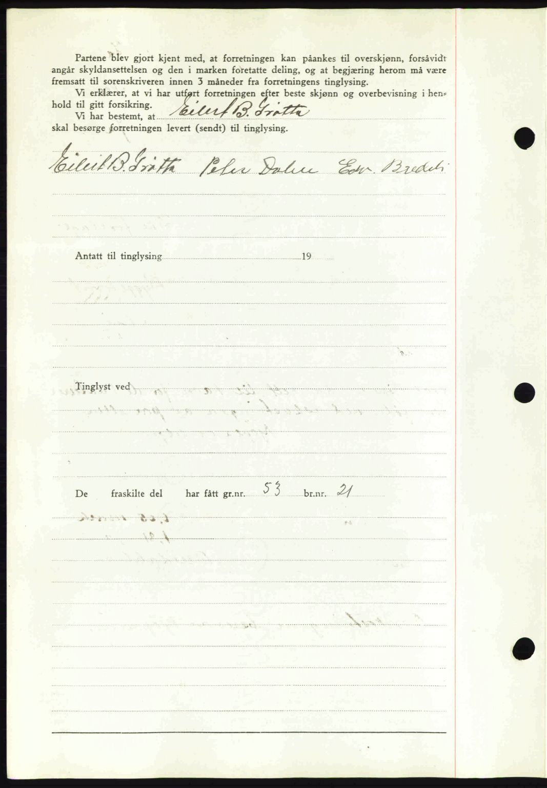 Romsdal sorenskriveri, AV/SAT-A-4149/1/2/2C: Mortgage book no. A10, 1941-1941, Diary no: : 1775/1941