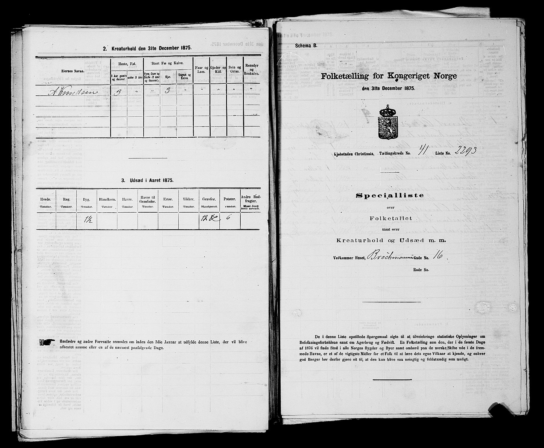 RA, 1875 census for 0301 Kristiania, 1875, p. 6474