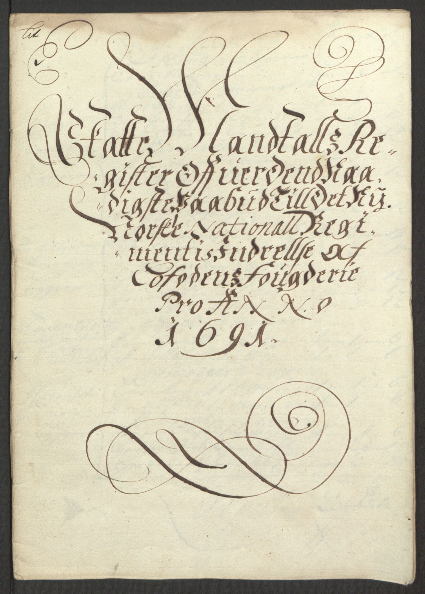 Rentekammeret inntil 1814, Reviderte regnskaper, Fogderegnskap, RA/EA-4092/R67/L4675: Fogderegnskap Vesterålen, Andenes og Lofoten, 1691-1693, p. 42