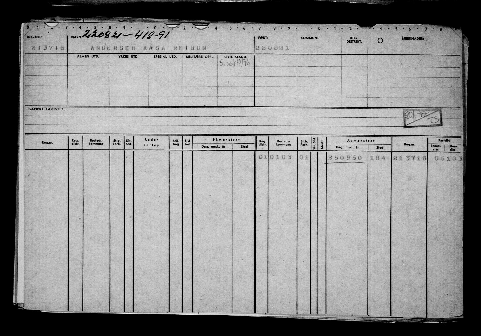 Direktoratet for sjømenn, AV/RA-S-3545/G/Gb/L0197: Hovedkort, 1921, p. 273