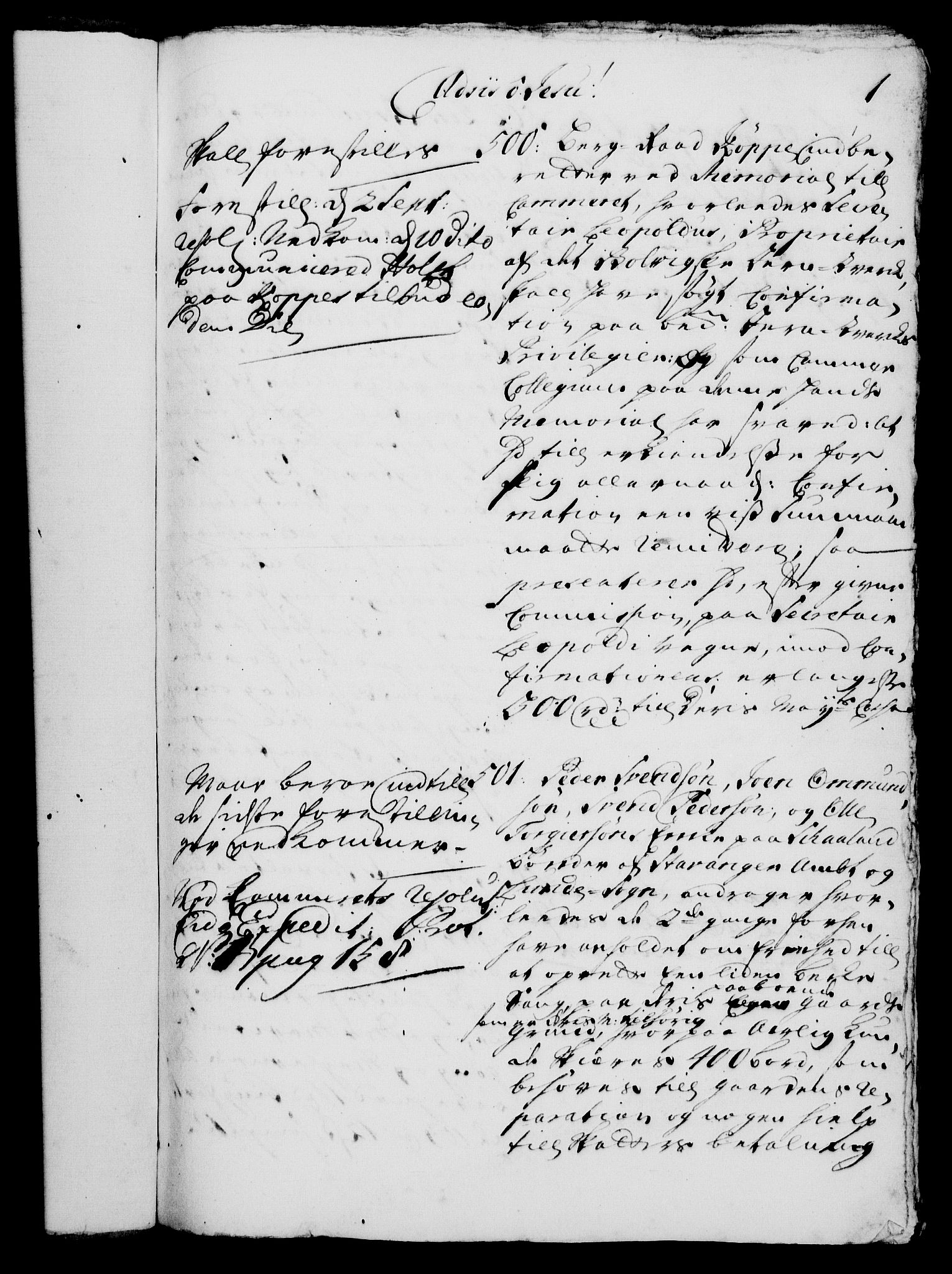 Rentekammeret, Kammerkanselliet, RA/EA-3111/G/Gh/Gha/L0002: Norsk ekstraktmemorialprotokoll, sak. 376-599 (merket RK 53.47), 1720, p. 1