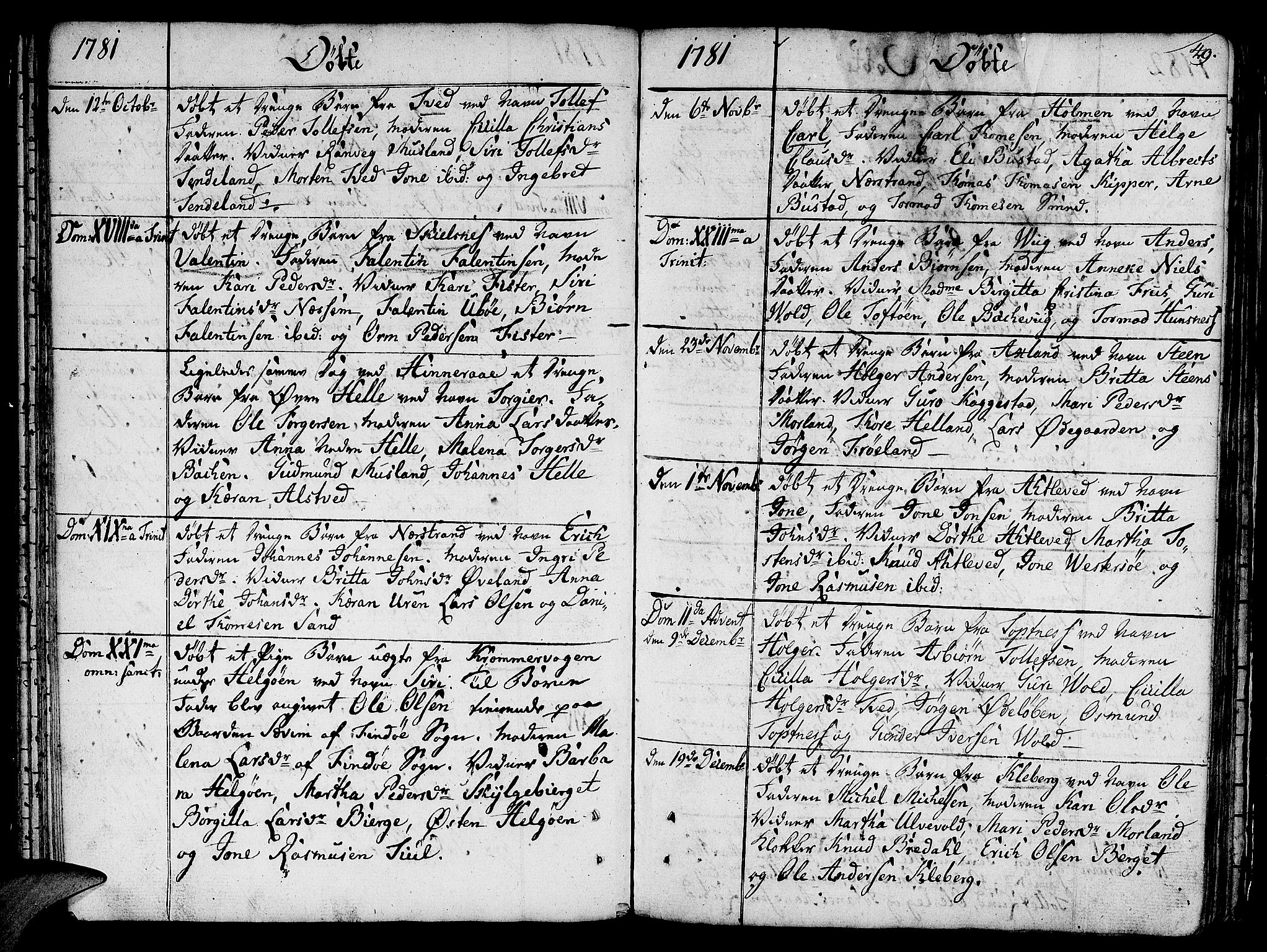 Nedstrand sokneprestkontor, AV/SAST-A-101841/01/IV: Parish register (official) no. A 4, 1779-1795, p. 49