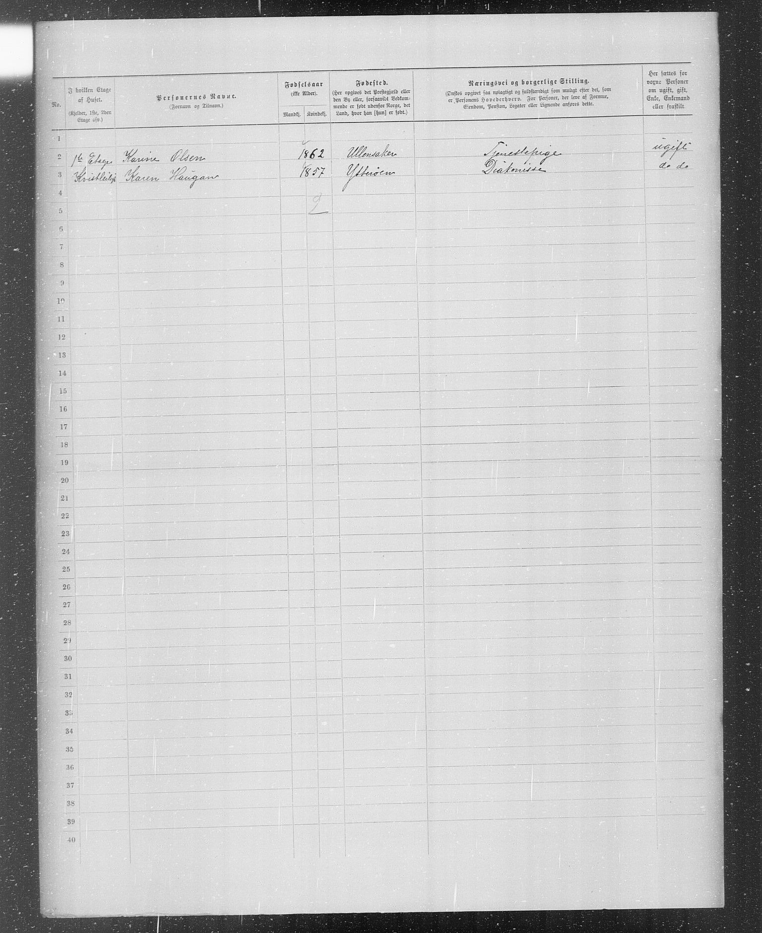 OBA, Municipal Census 1899 for Kristiania, 1899, p. 274