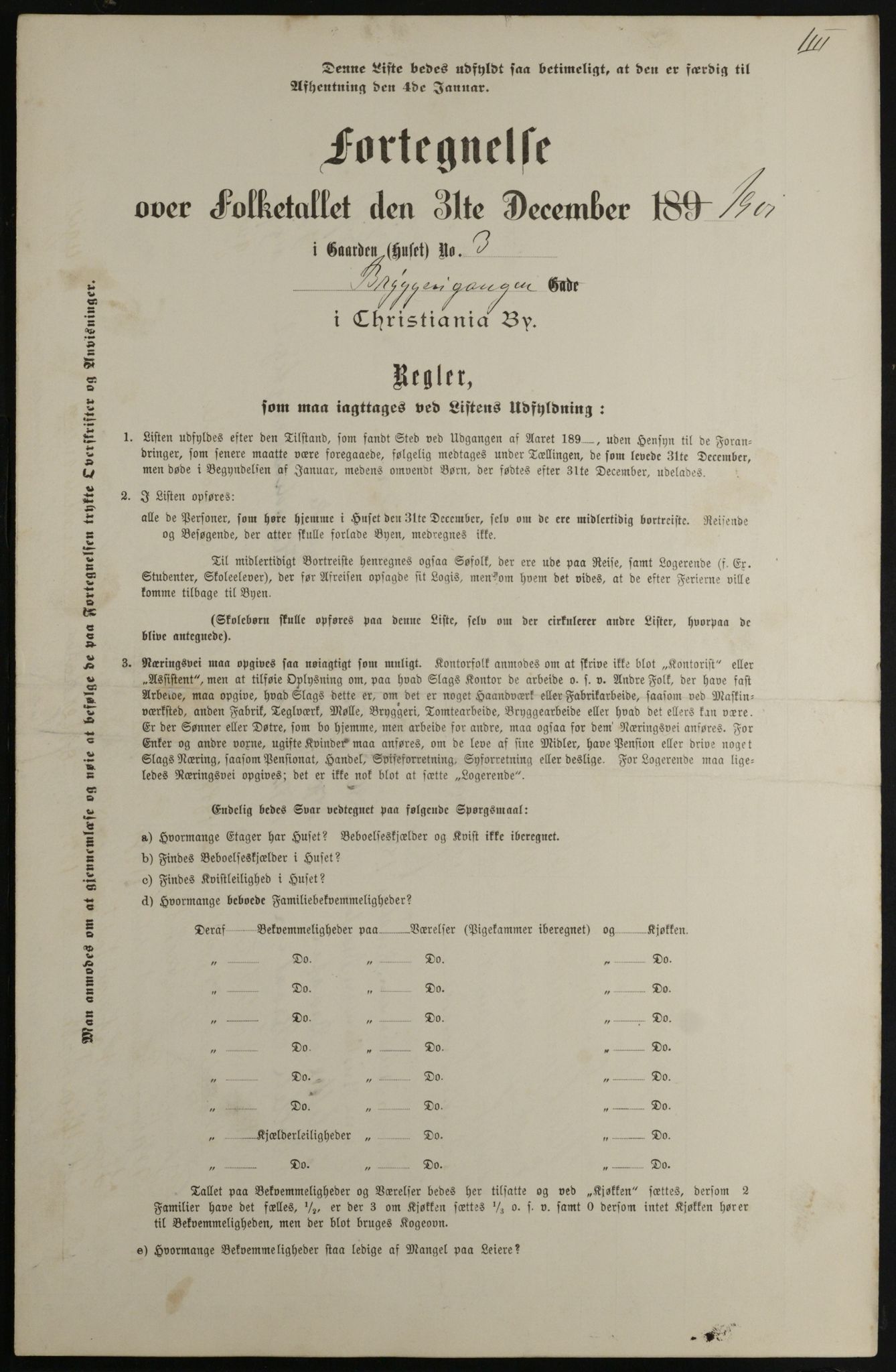 OBA, Municipal Census 1901 for Kristiania, 1901, p. 1696