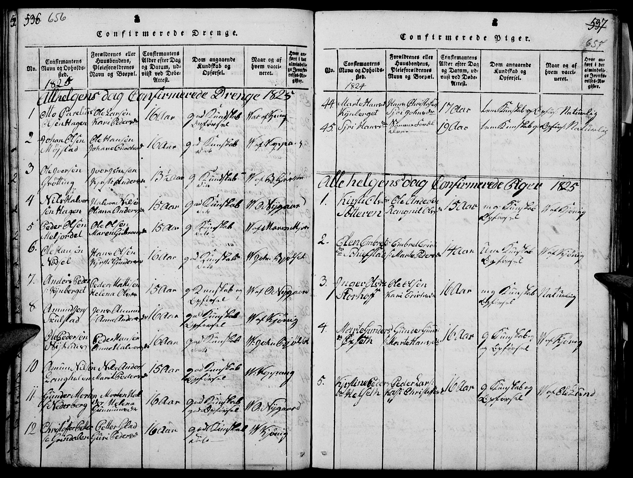 Elverum prestekontor, AV/SAH-PREST-044/H/Ha/Haa/L0007: Parish register (official) no. 7, 1815-1830, p. 656-657