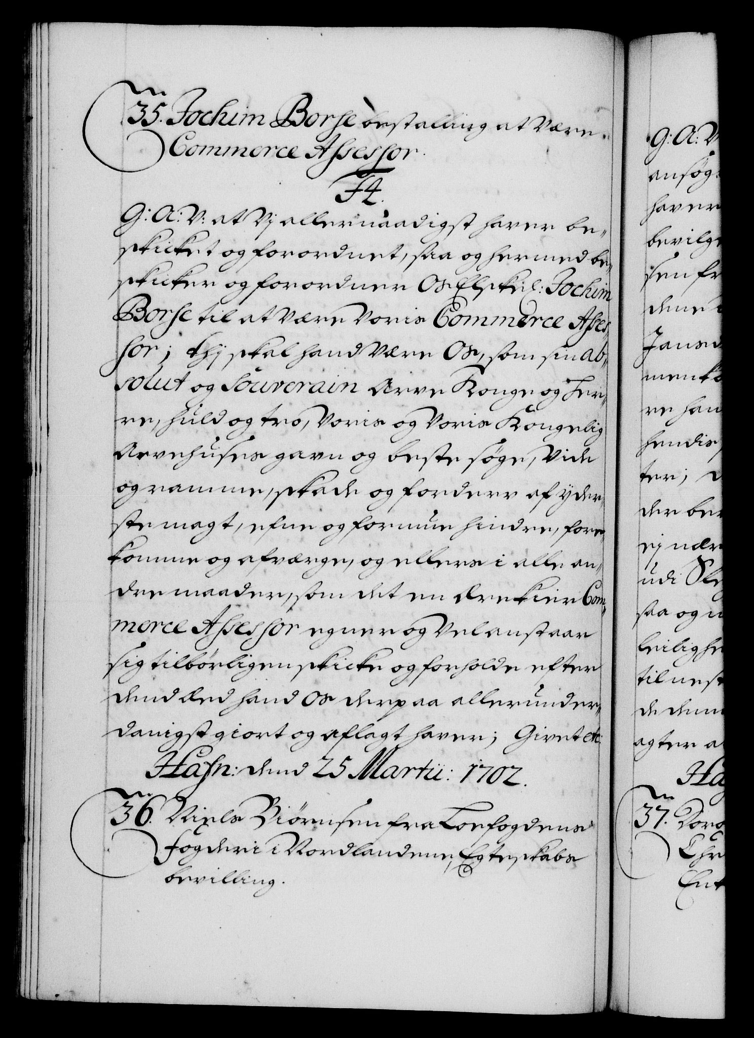 Danske Kanselli 1572-1799, AV/RA-EA-3023/F/Fc/Fca/Fcaa/L0018: Norske registre, 1699-1703, p. 310b