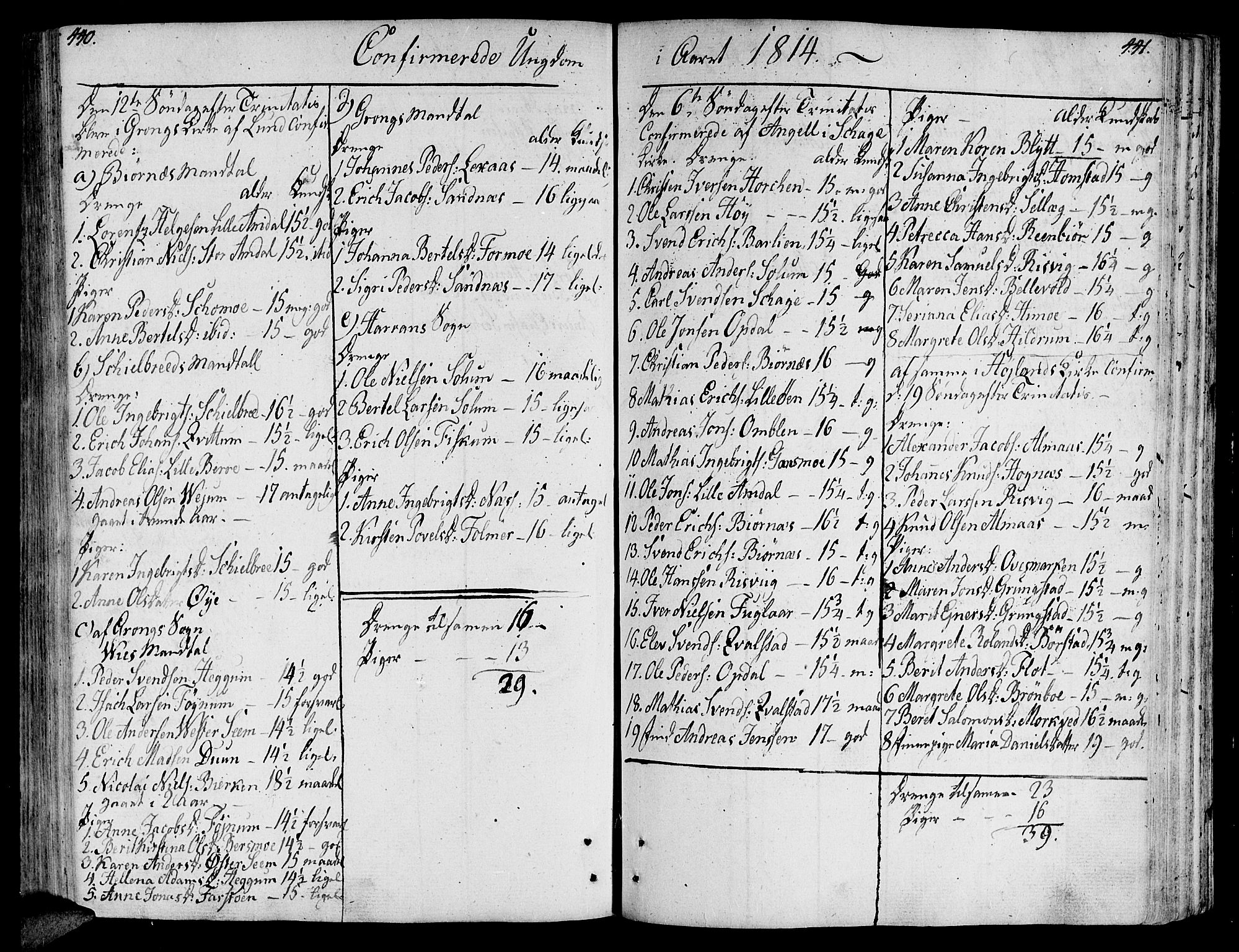 Ministerialprotokoller, klokkerbøker og fødselsregistre - Nord-Trøndelag, SAT/A-1458/764/L0545: Parish register (official) no. 764A05, 1799-1816, p. 440-441