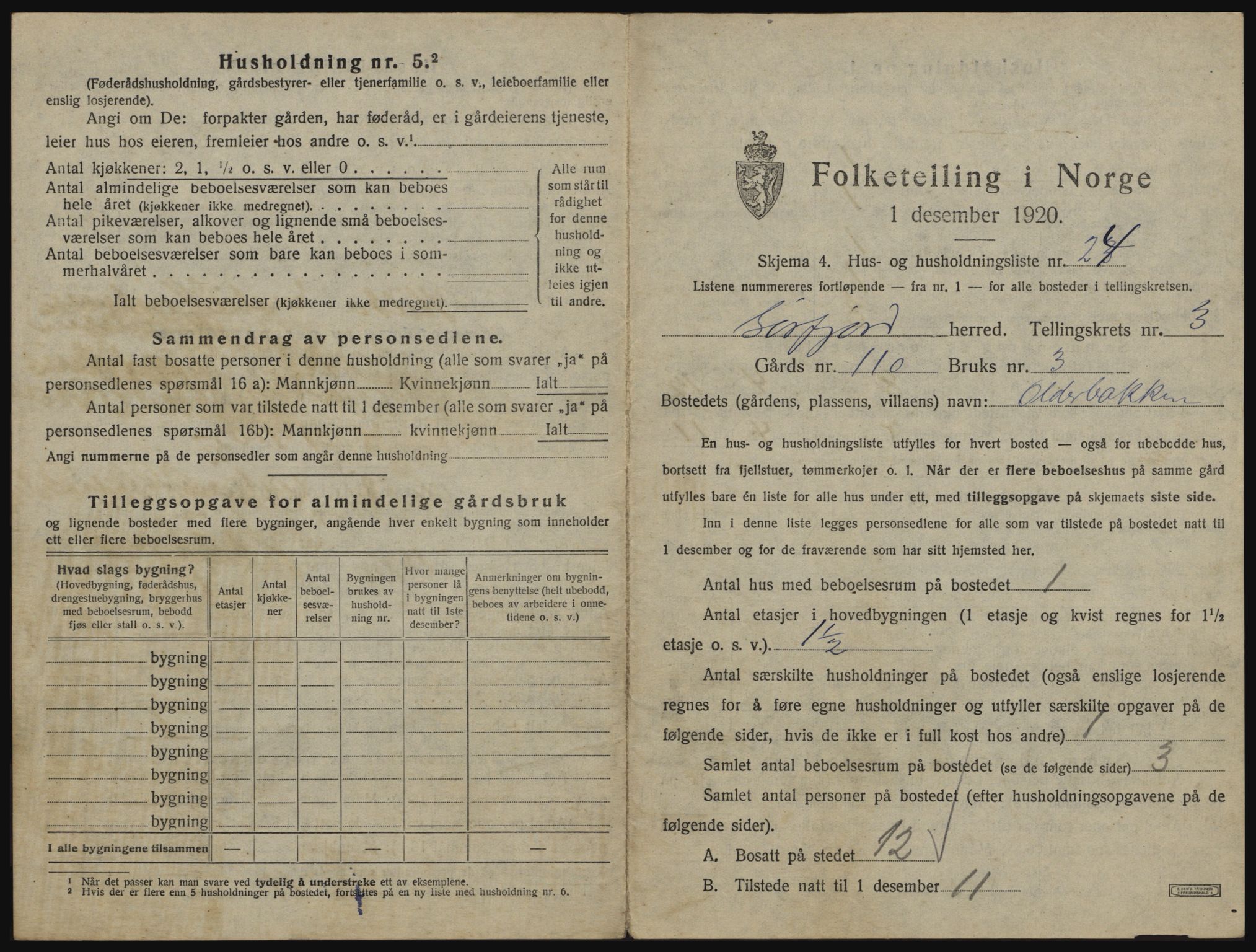 SATØ, 1920 census for Sørfjord, 1920, p. 137