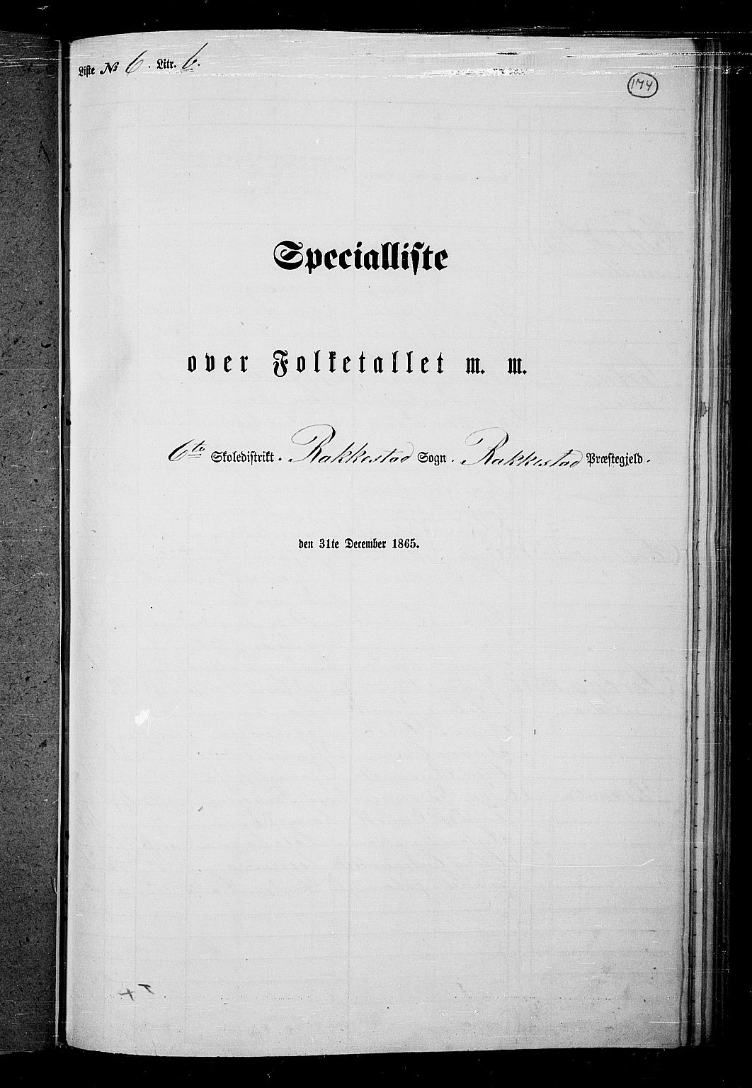 RA, 1865 census for Rakkestad, 1865, p. 166