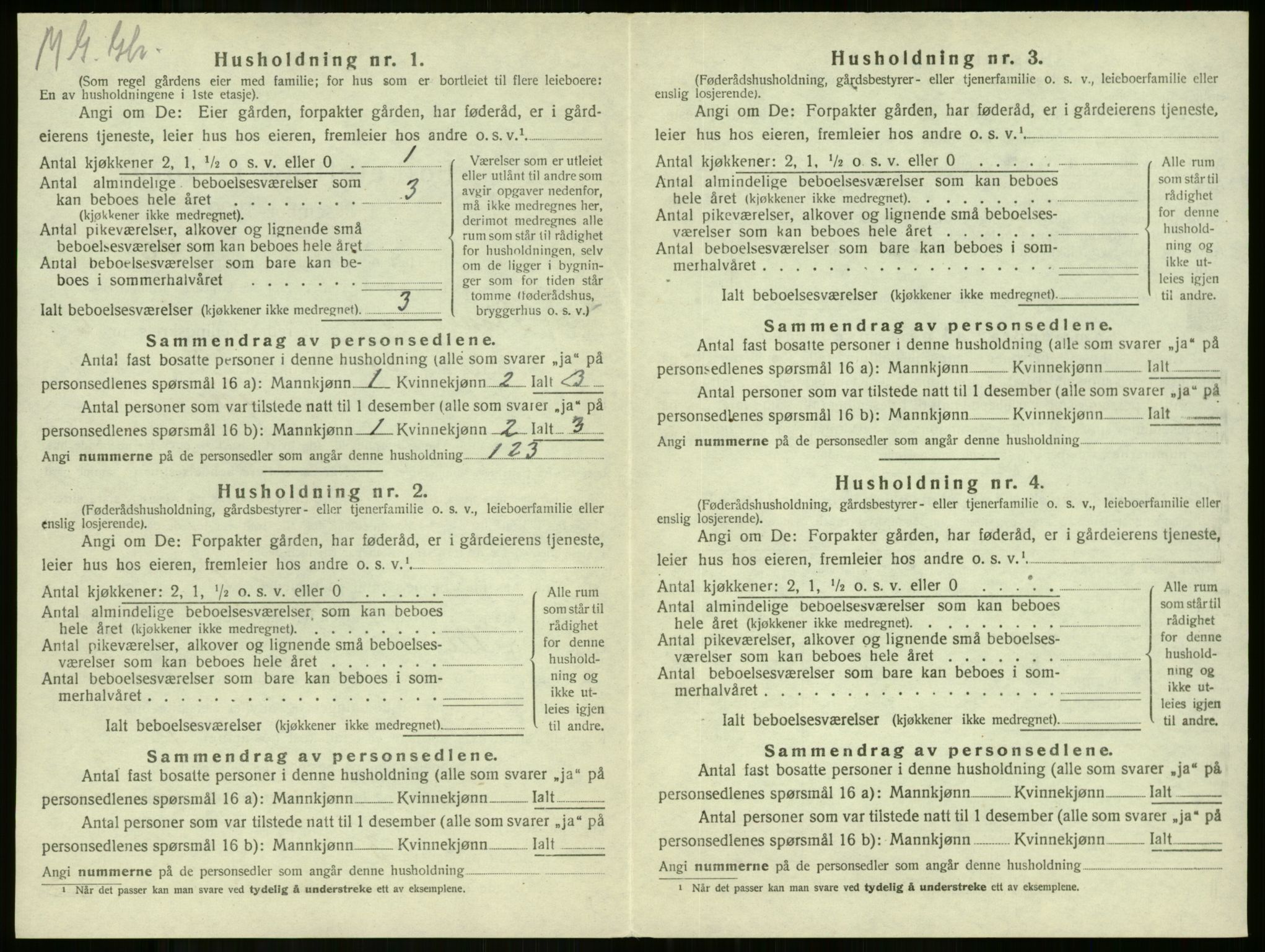 SAKO, 1920 census for Stokke, 1920, p. 1191