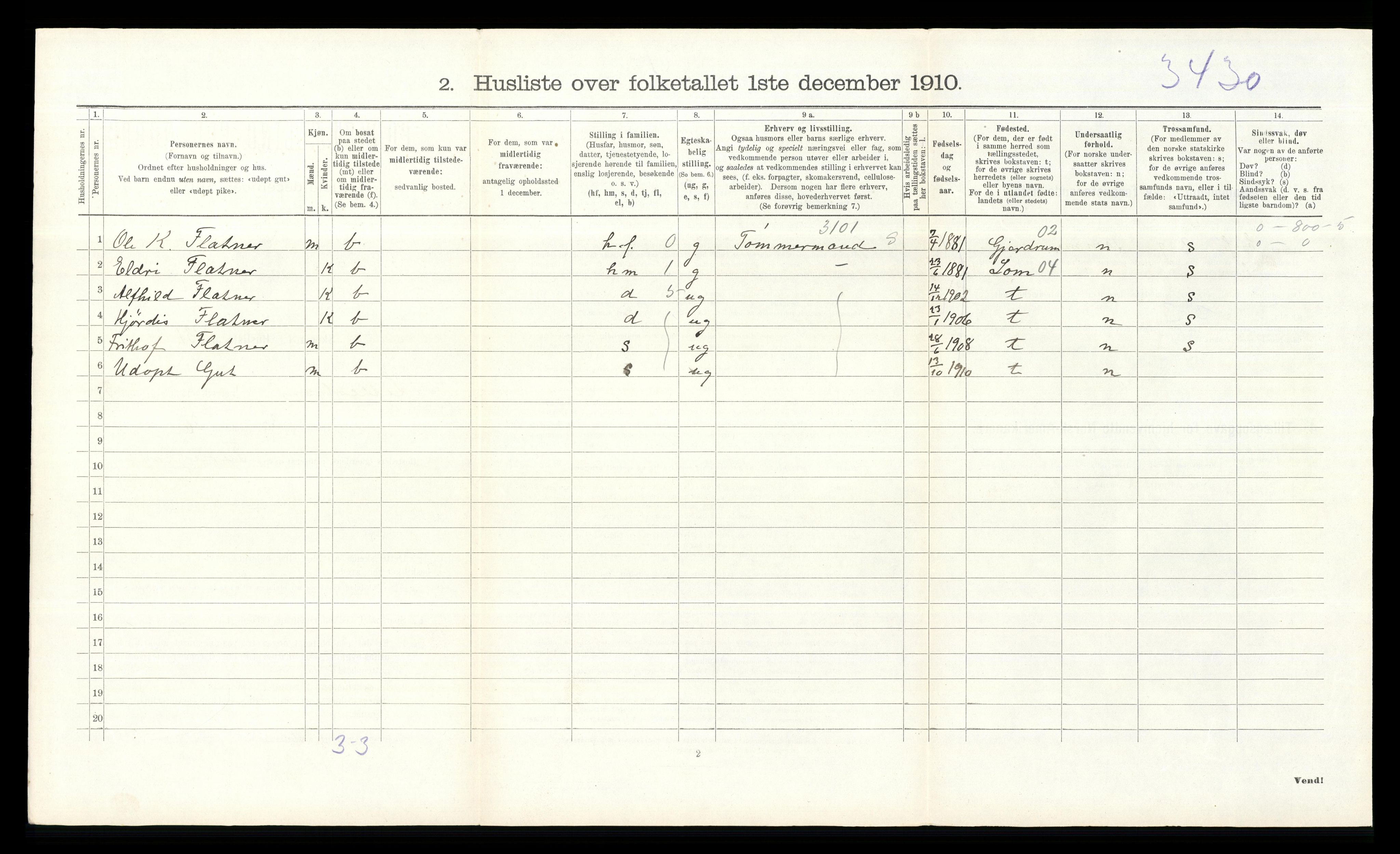 RA, 1910 census for Lillestrøm, 1910, p. 790