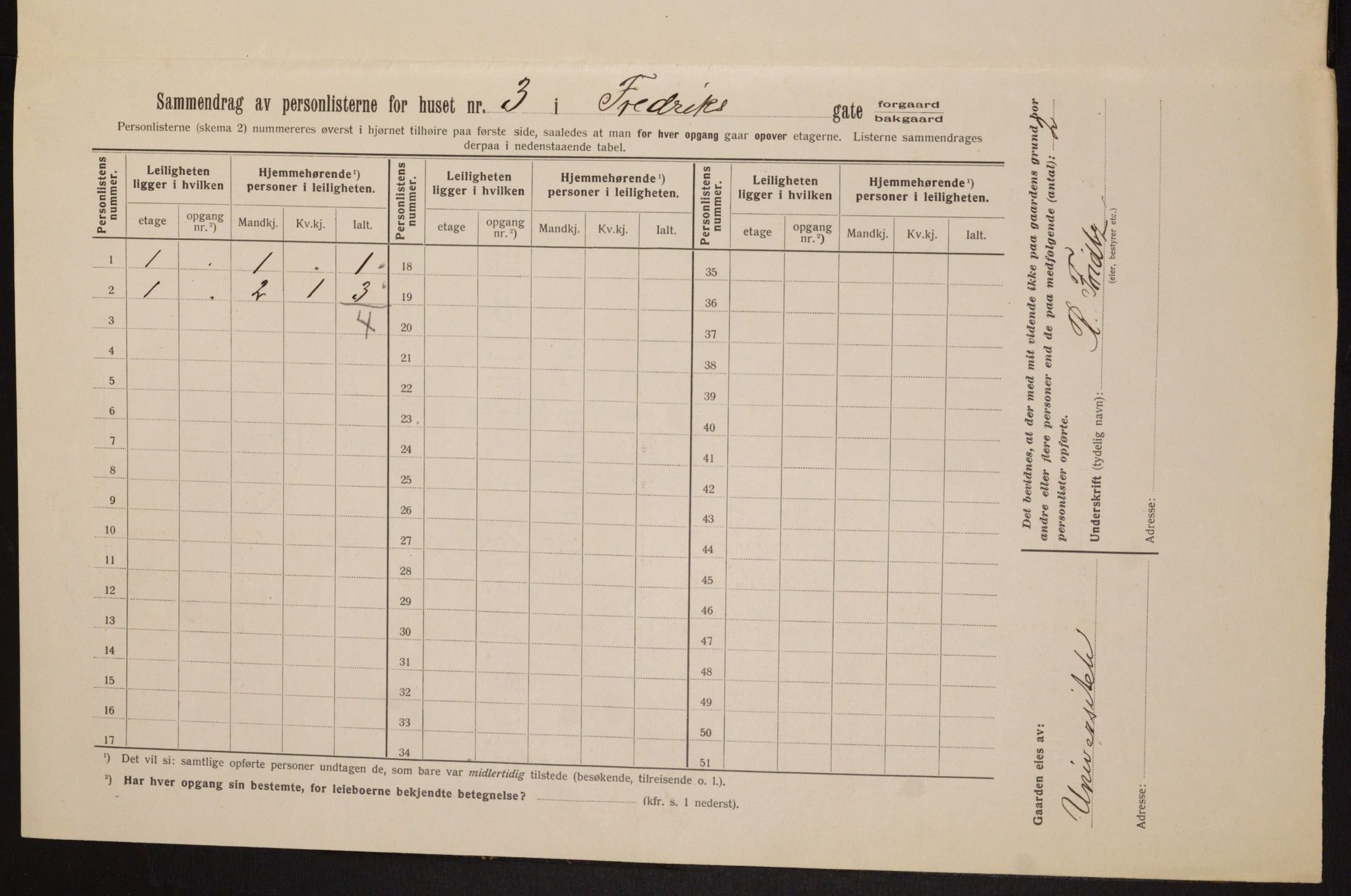 OBA, Municipal Census 1913 for Kristiania, 1913, p. 26763