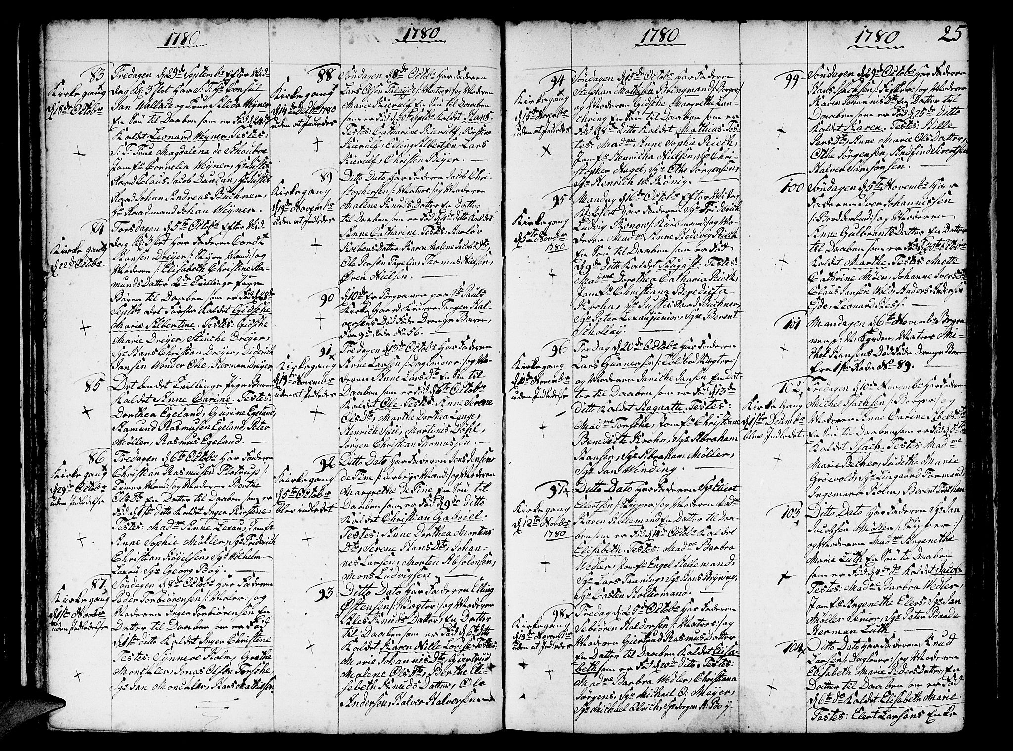 Nykirken Sokneprestembete, SAB/A-77101/H/Haa/L0005: Parish register (official) no. A 5, 1775-1808, p. 25