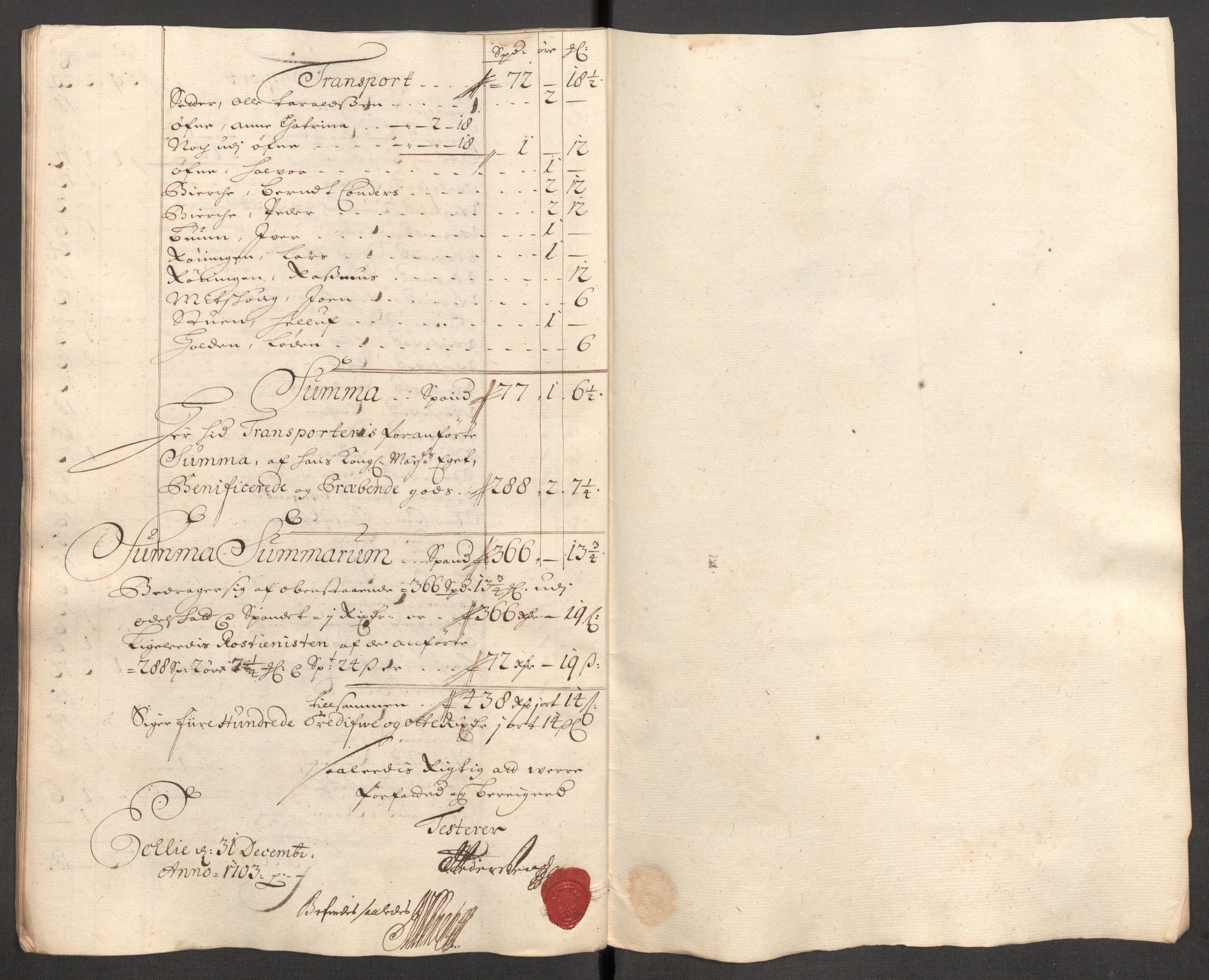 Rentekammeret inntil 1814, Reviderte regnskaper, Fogderegnskap, RA/EA-4092/R60/L3953: Fogderegnskap Orkdal og Gauldal, 1703, p. 217