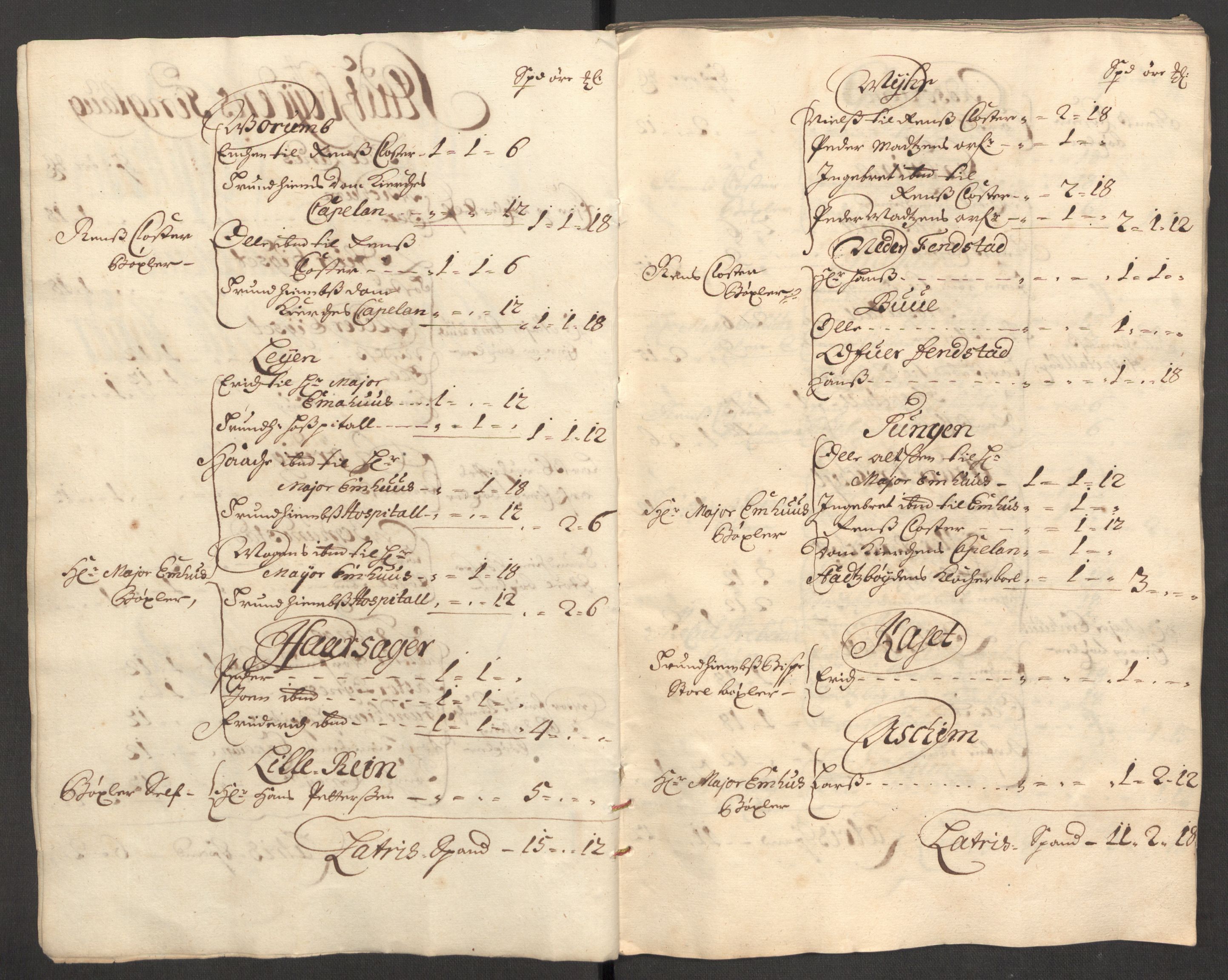 Rentekammeret inntil 1814, Reviderte regnskaper, Fogderegnskap, RA/EA-4092/R57/L3856: Fogderegnskap Fosen, 1704-1705, p. 59