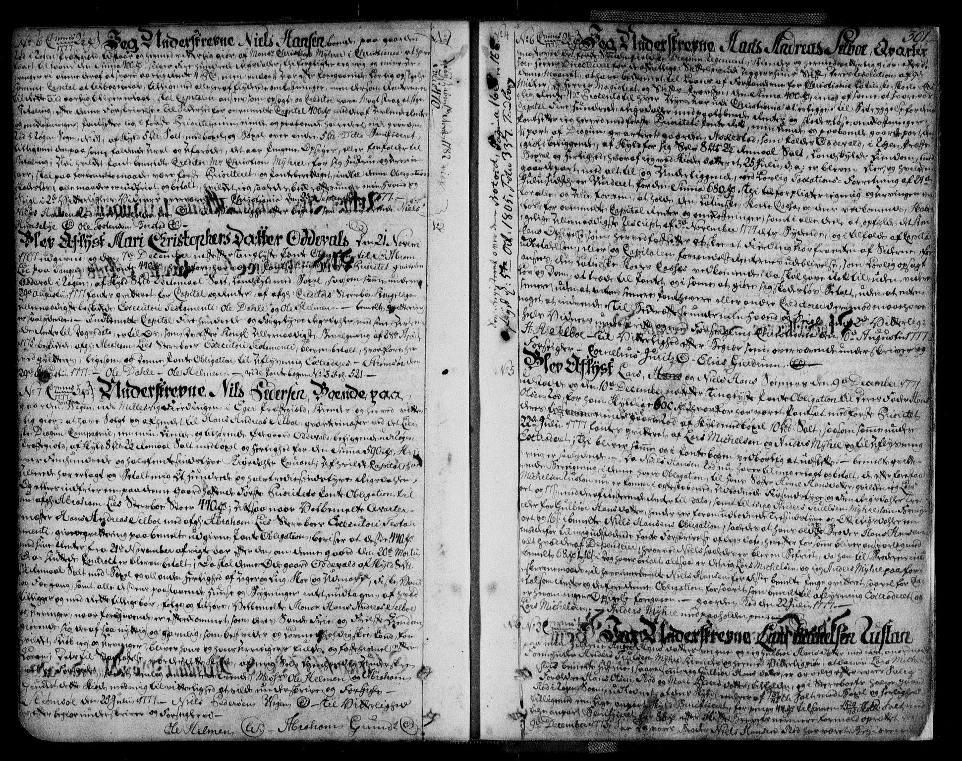 Lier, Røyken og Hurum sorenskriveri, AV/SAKO-A-89/G/Ga/Gaa/L0004a: Mortgage book no. IVa, 1771-1779, p. 301