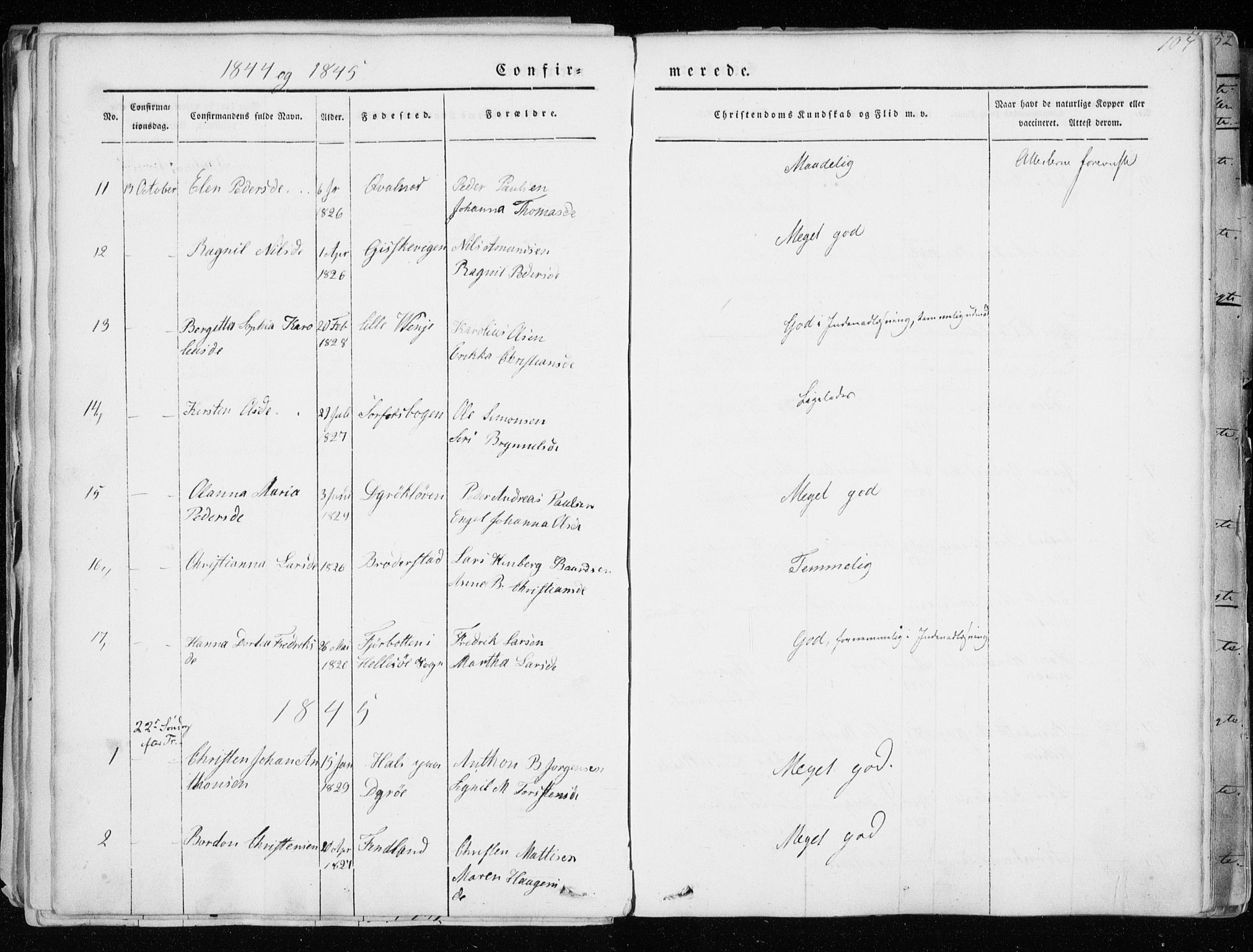 Tranøy sokneprestkontor, SATØ/S-1313/I/Ia/Iaa/L0006kirke: Parish register (official) no. 6, 1844-1855, p. 107