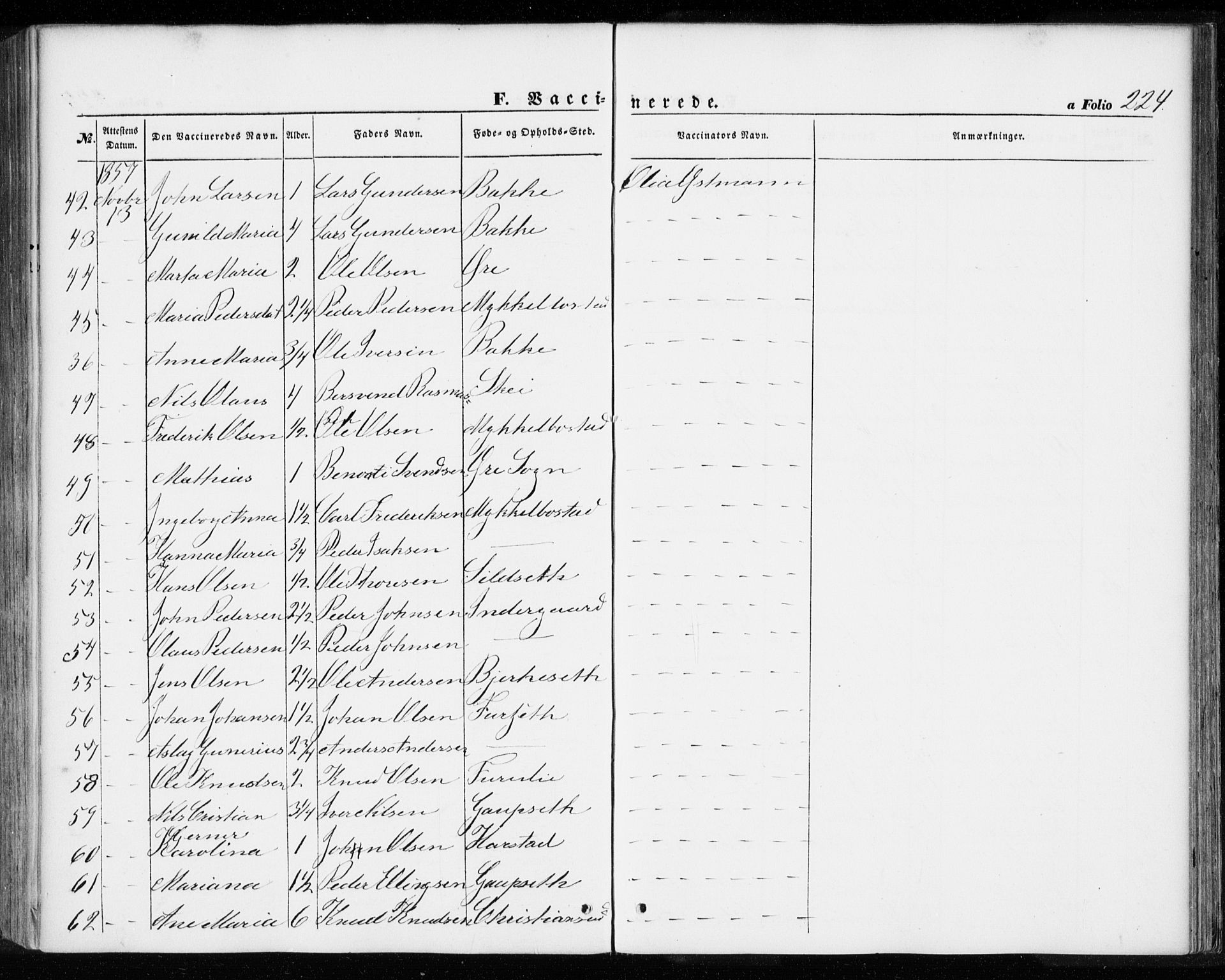 Ministerialprotokoller, klokkerbøker og fødselsregistre - Møre og Romsdal, AV/SAT-A-1454/584/L0965: Parish register (official) no. 584A05, 1857-1868, p. 224