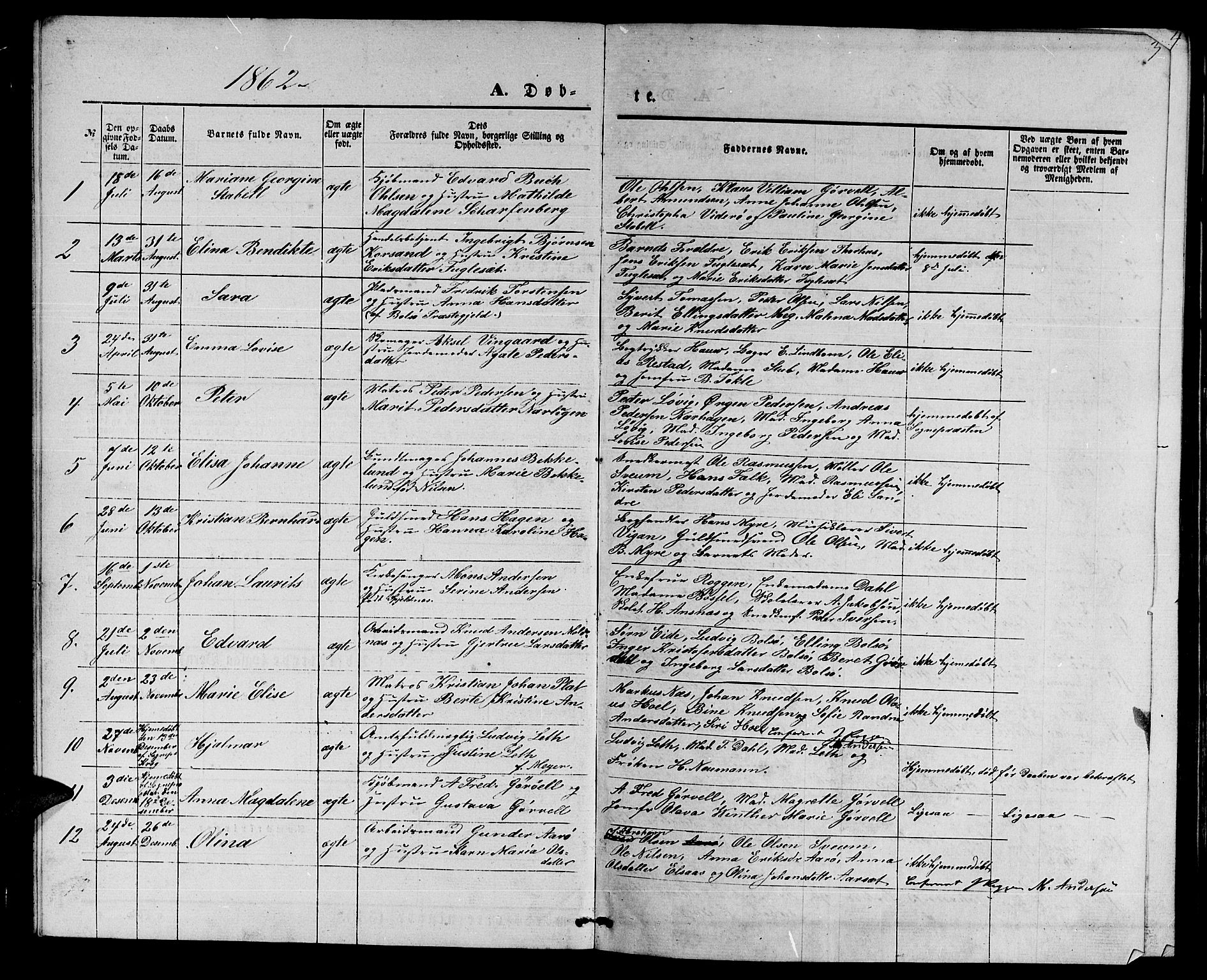 Ministerialprotokoller, klokkerbøker og fødselsregistre - Møre og Romsdal, SAT/A-1454/558/L0701: Parish register (copy) no. 558C02, 1862-1879, p. 3