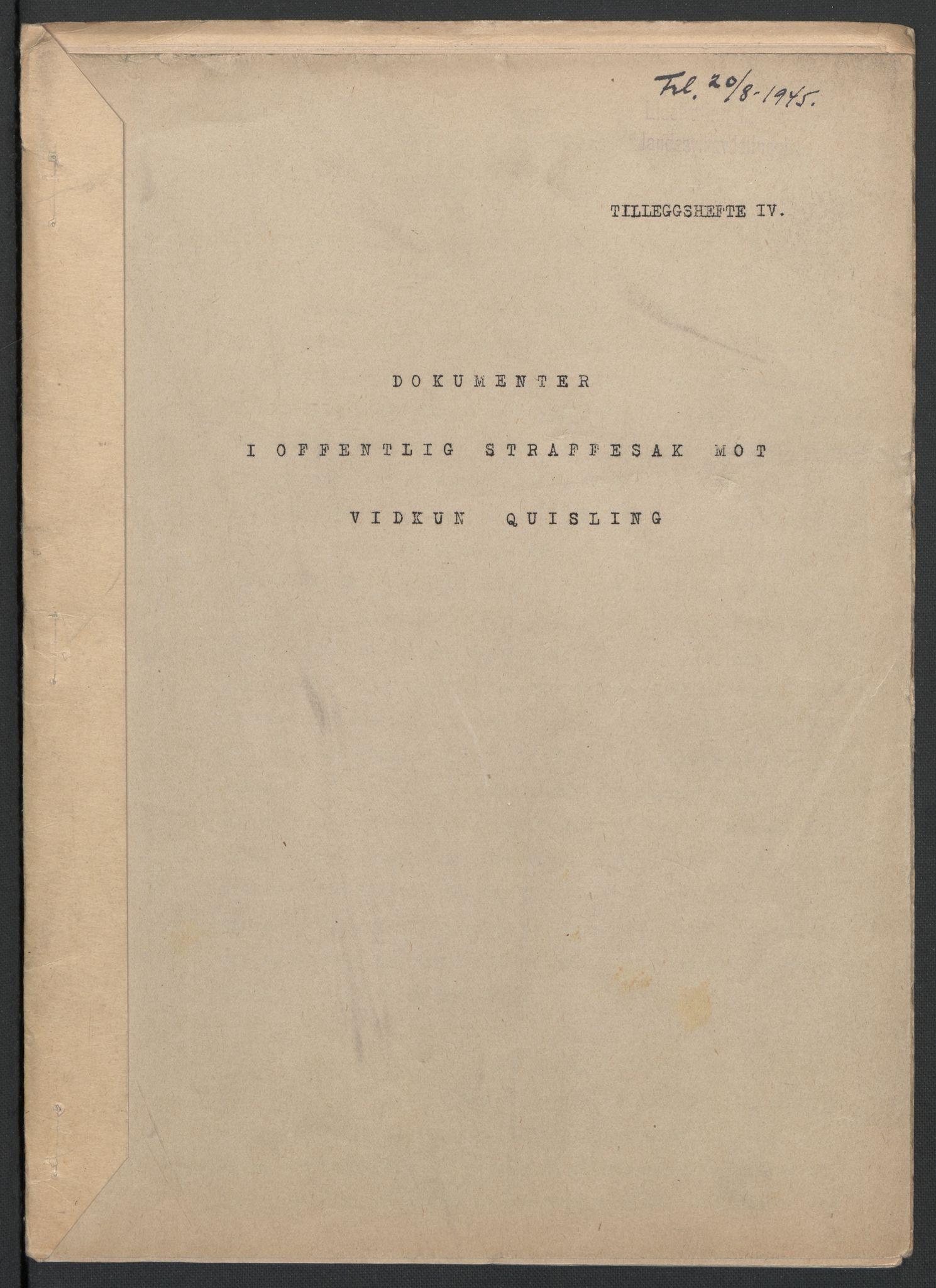 Landssvikarkivet, Oslo politikammer, RA/S-3138-01/D/Da/L0003: Dnr. 29, 1945, p. 3188