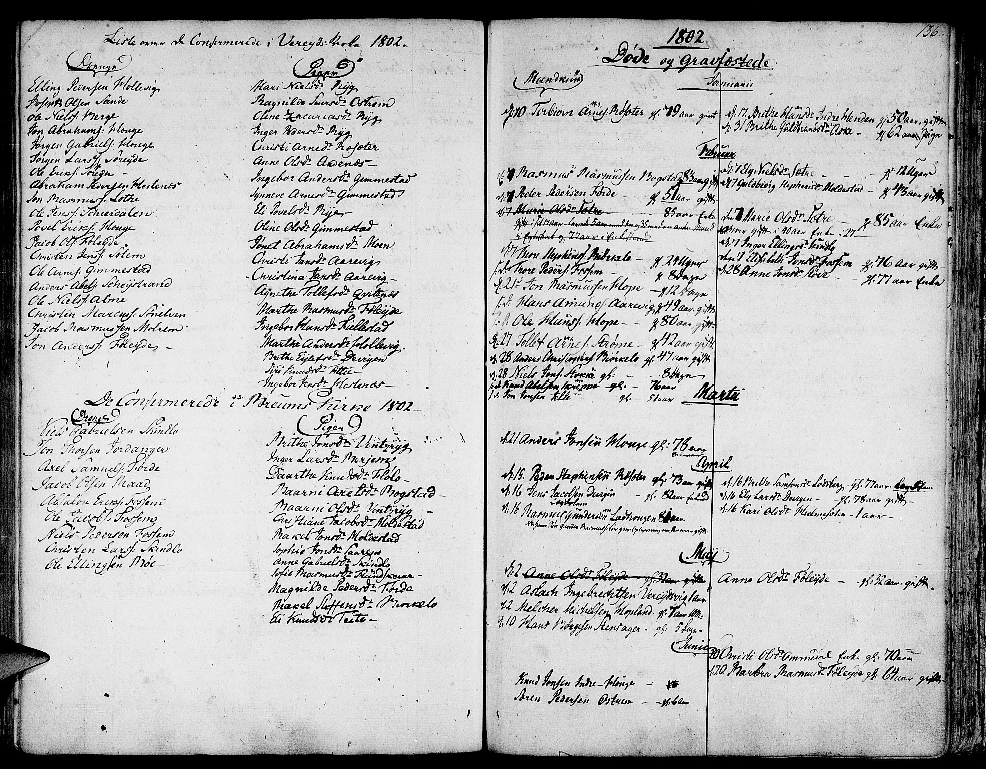 Gloppen sokneprestembete, SAB/A-80101/H/Haa/Haaa/L0005: Parish register (official) no. A 5, 1785-1815, p. 136