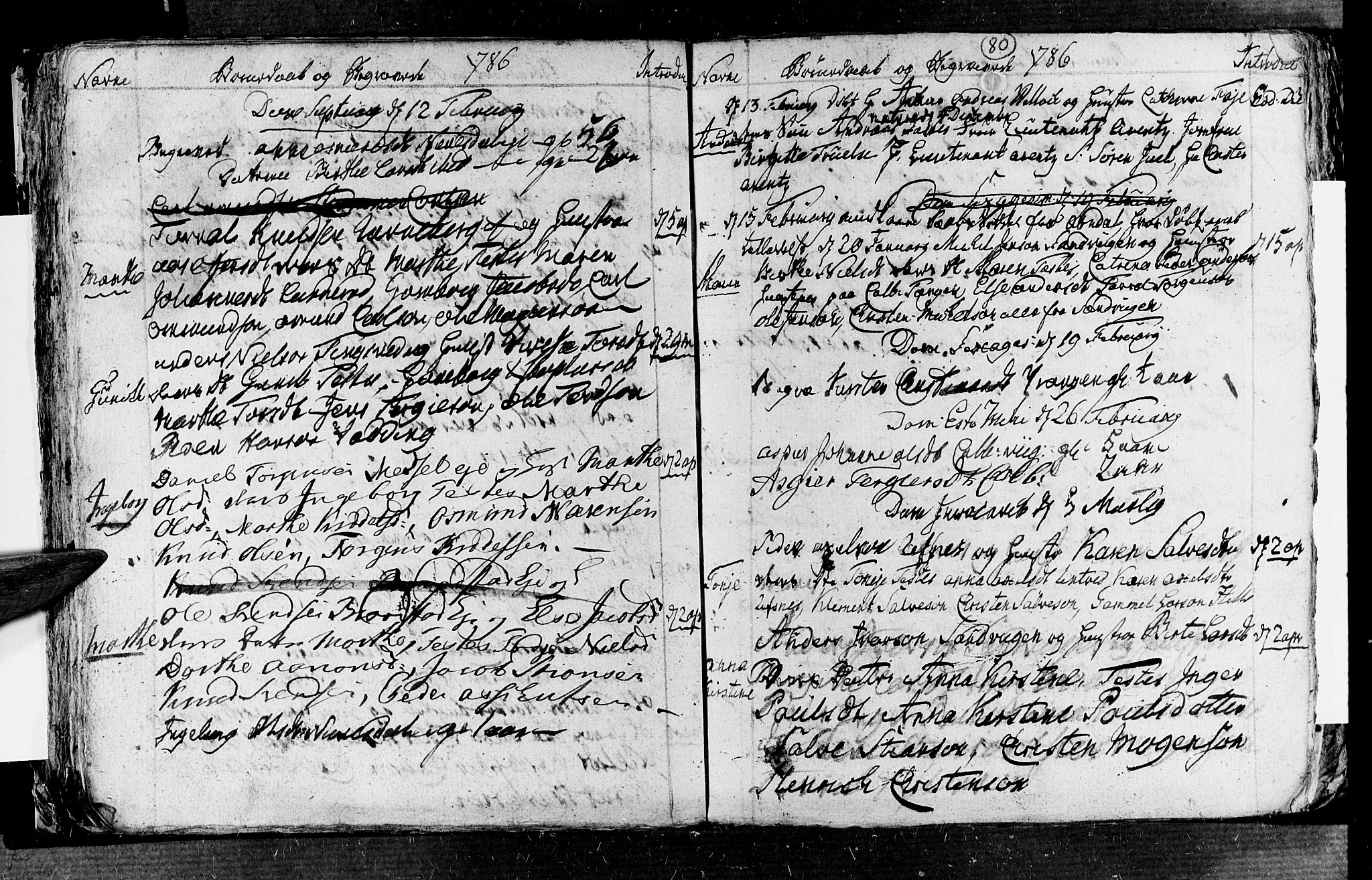 Øyestad sokneprestkontor, SAK/1111-0049/F/Fb/L0001: Parish register (copy) no. B 1, 1780-1794, p. 80