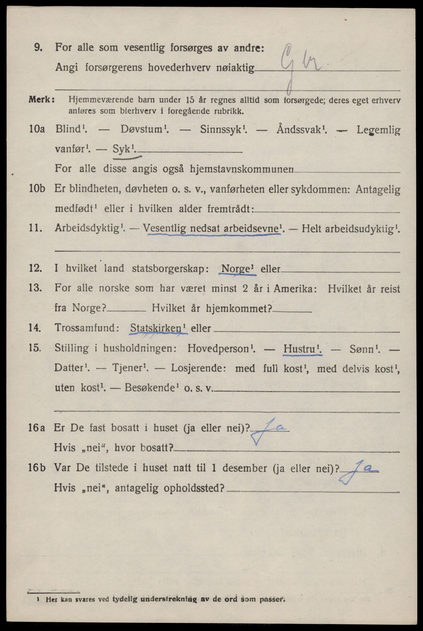 SAST, 1920 census for Hjelmeland, 1920, p. 3378