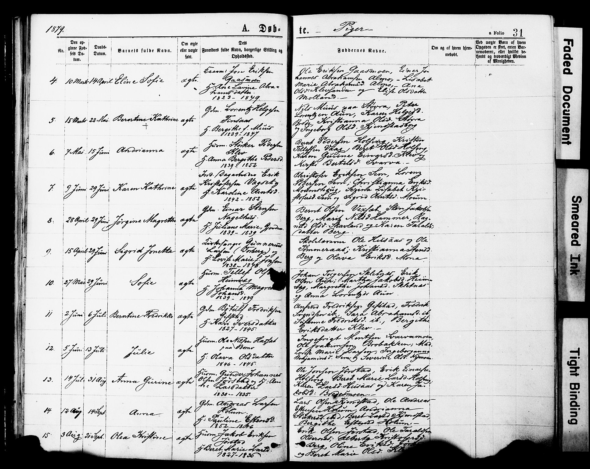 Ministerialprotokoller, klokkerbøker og fødselsregistre - Nord-Trøndelag, AV/SAT-A-1458/749/L0473: Parish register (official) no. 749A07, 1873-1887, p. 31