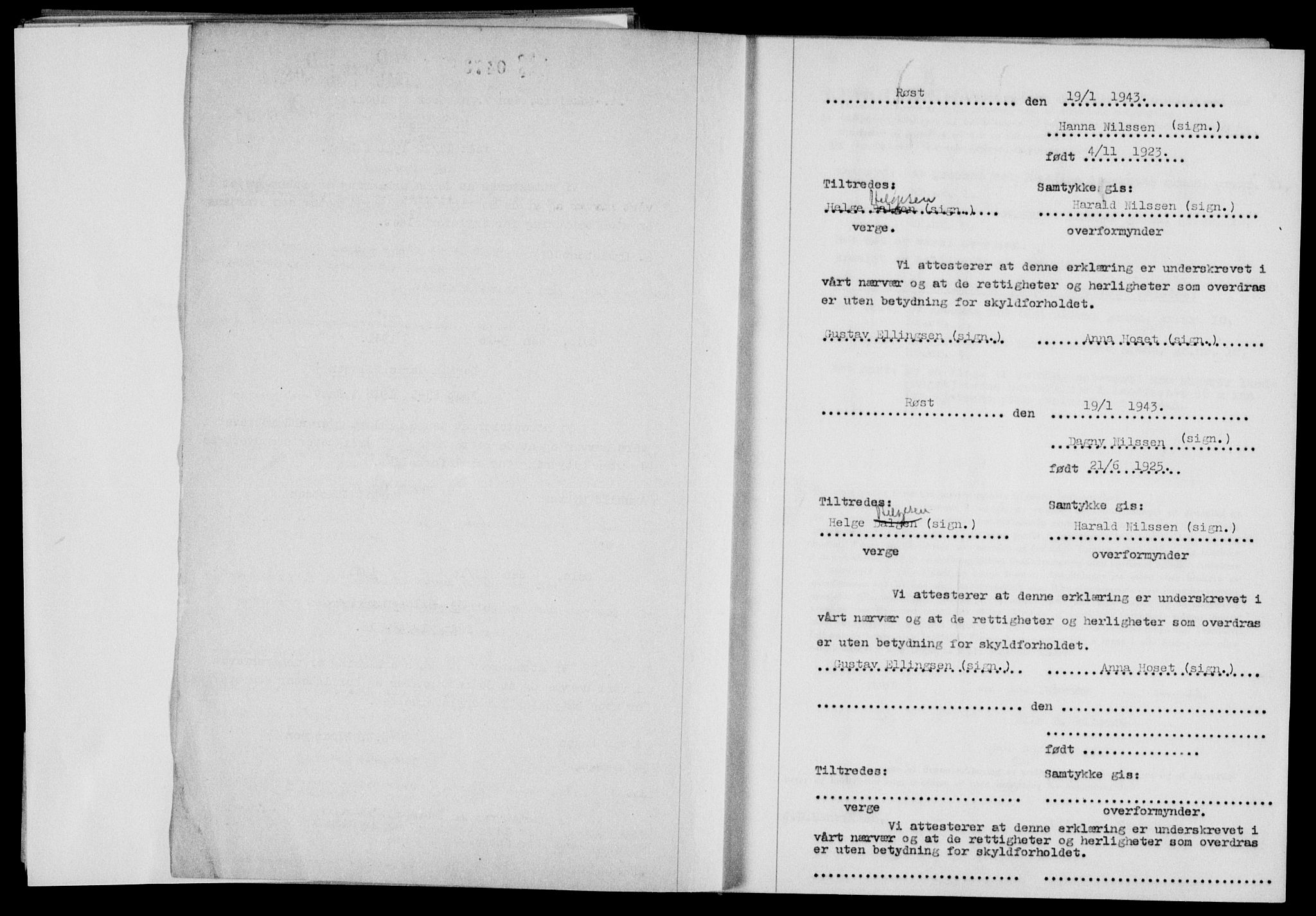 Lofoten sorenskriveri, SAT/A-0017/1/2/2C/L0011a: Mortgage book no. 11a, 1943-1943, Diary no: : 348/1943