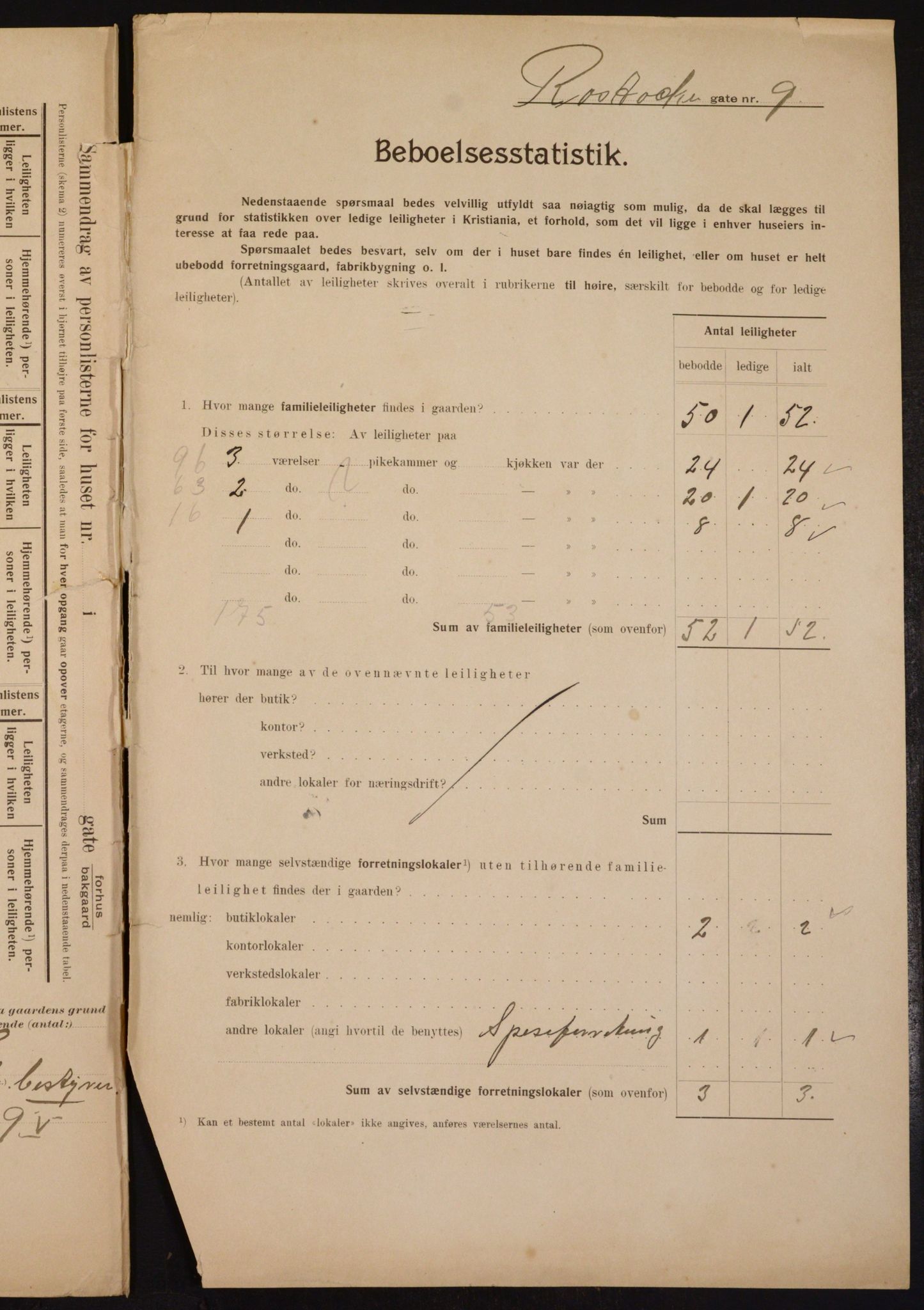 OBA, Municipal Census 1910 for Kristiania, 1910, p. 80878