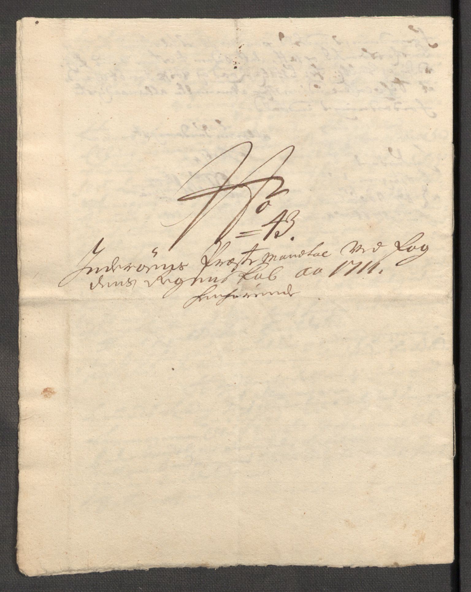 Rentekammeret inntil 1814, Reviderte regnskaper, Fogderegnskap, AV/RA-EA-4092/R63/L4319: Fogderegnskap Inderøy, 1711, p. 167