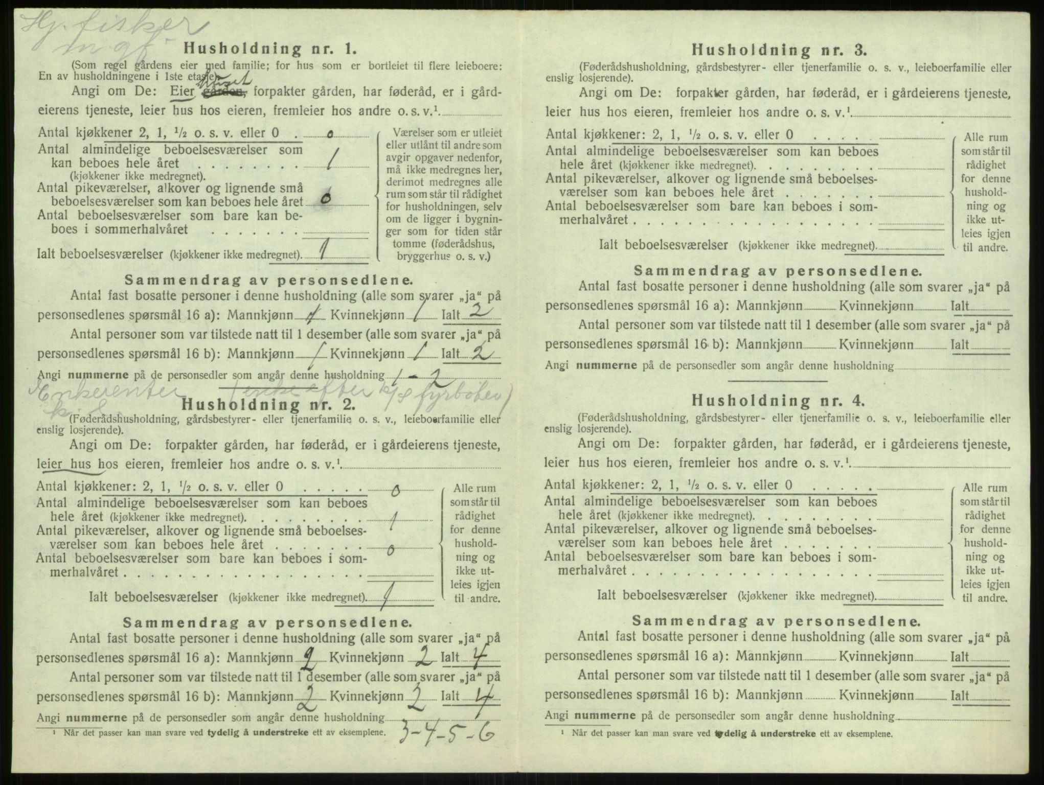 SAB, 1920 census for Hjelme, 1920, p. 257