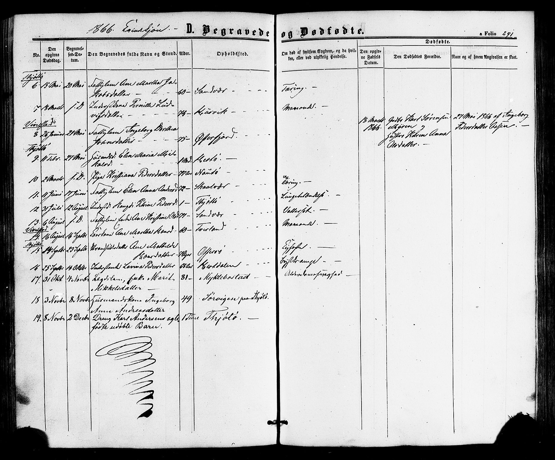 Ministerialprotokoller, klokkerbøker og fødselsregistre - Nordland, AV/SAT-A-1459/817/L0262: Parish register (official) no. 817A03/ 1, 1862-1877, p. 291