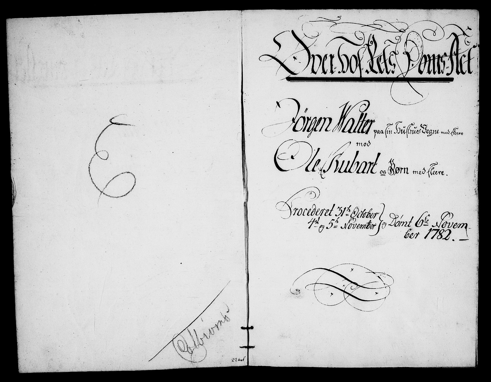 Danske Kanselli, Skapsaker, AV/RA-EA-4061/F/L0123: Skap 16, pakke 64, 1781-1794, p. 2