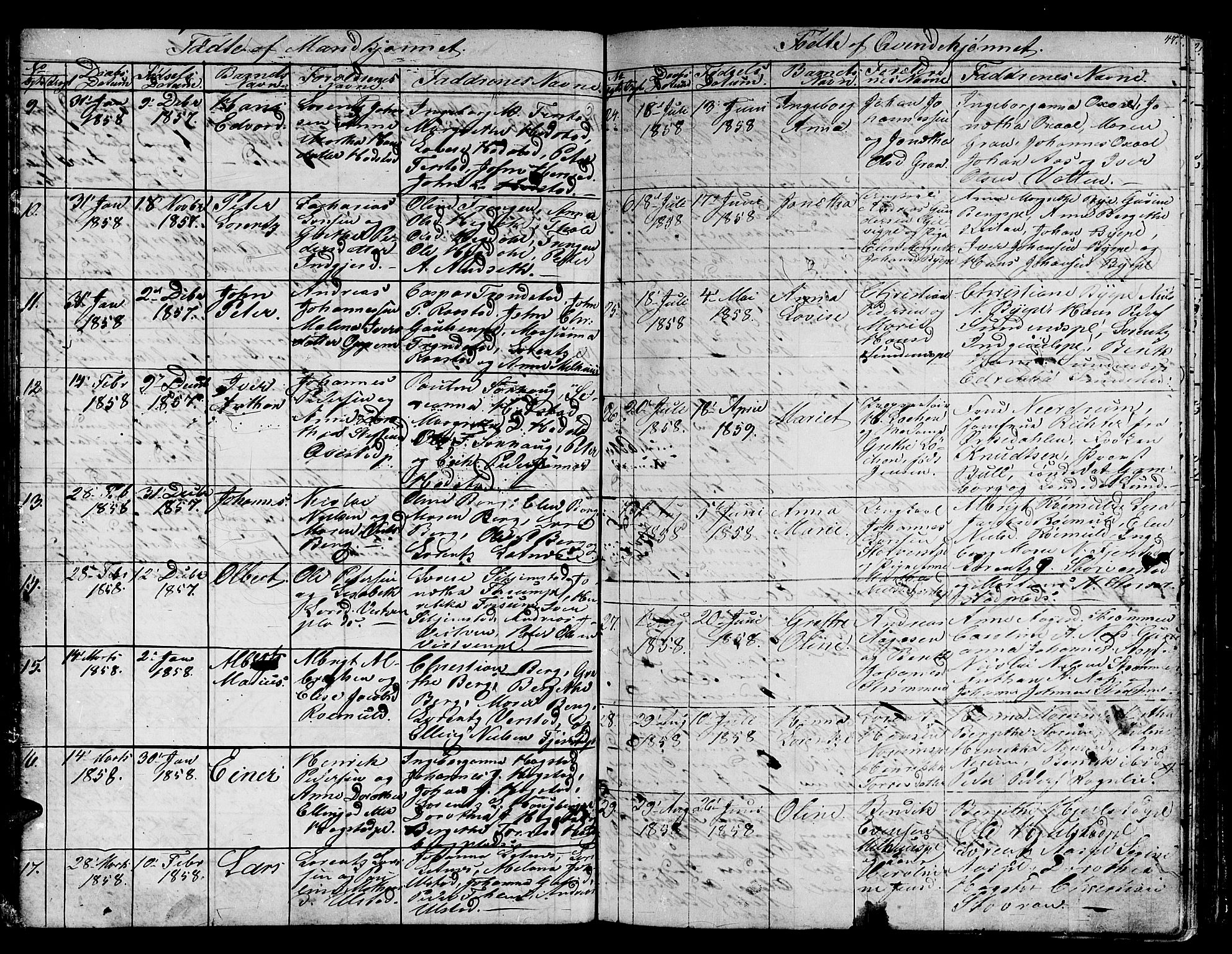 Ministerialprotokoller, klokkerbøker og fødselsregistre - Nord-Trøndelag, SAT/A-1458/730/L0299: Parish register (copy) no. 730C02, 1849-1871, p. 47