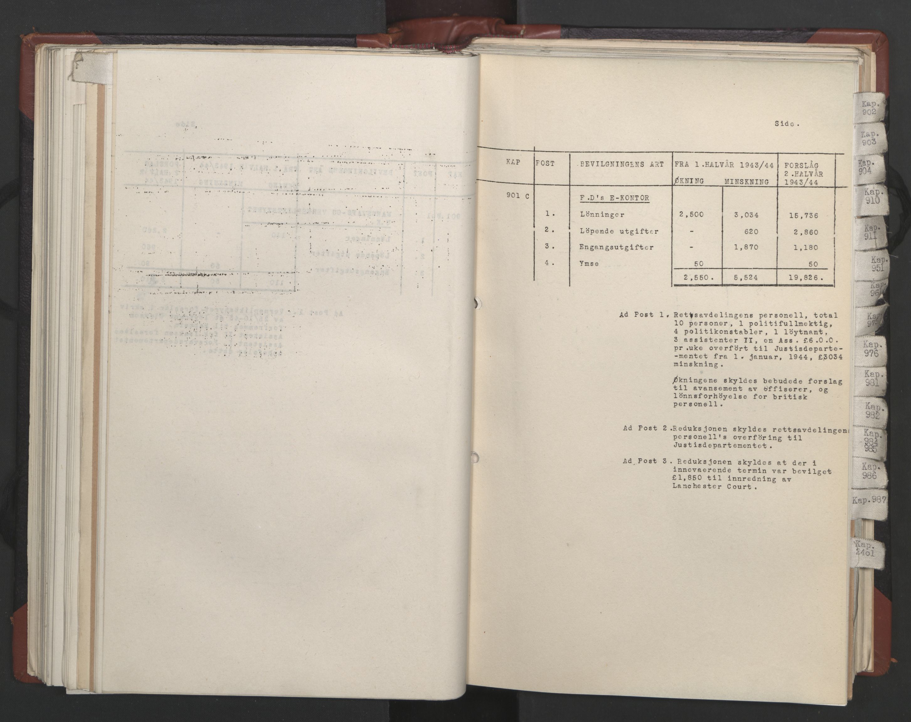 Statsrådssekretariatet, AV/RA-S-1001/A/Ac/L0124: Kgl. res. 14/1-30/6, 1944, p. 165