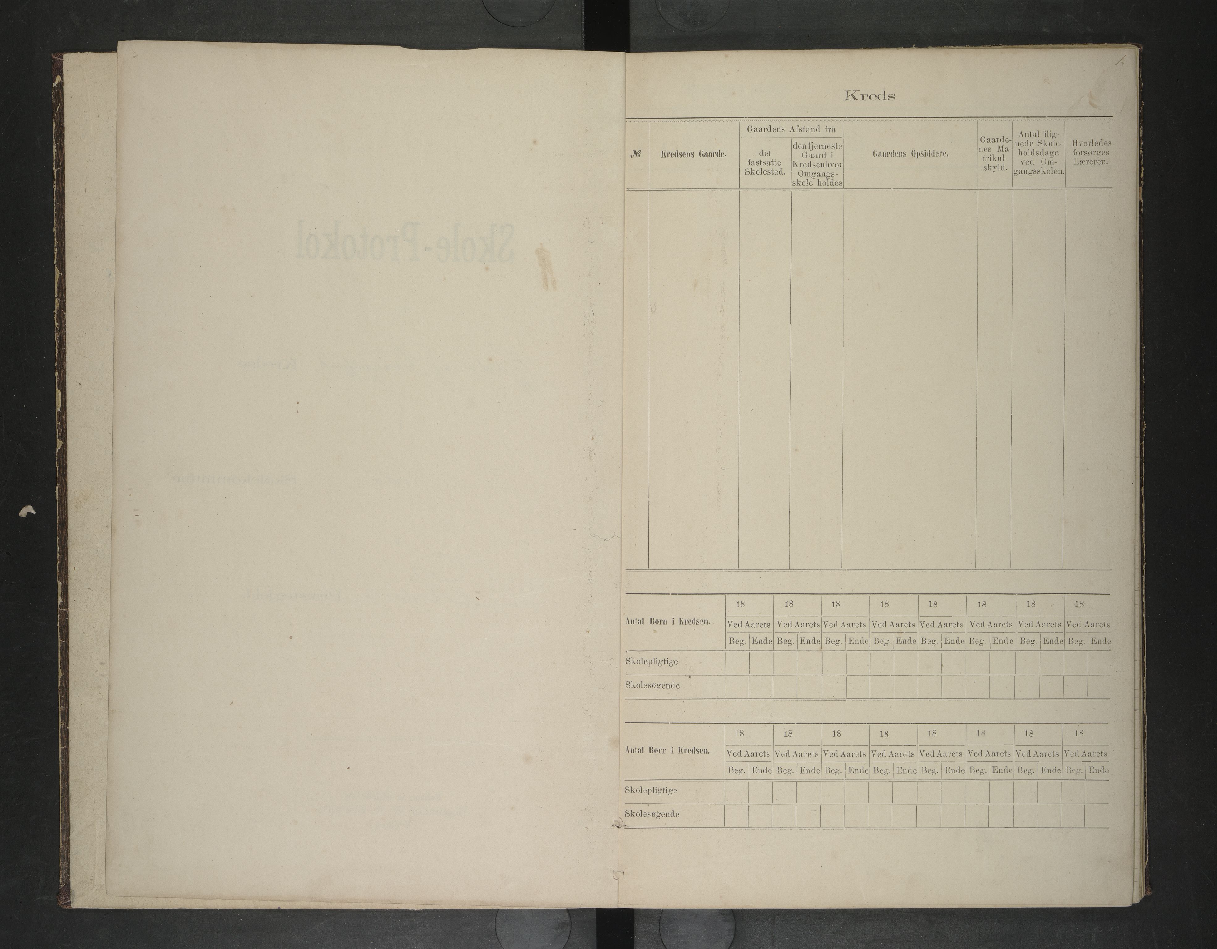 Rødøy kommune. Ymse skolekretser , AIN/K-18360.510.04/F/Fa/L0005: Skolepotokoll:Gjærdøy/Værangsfjord, 1891-1894