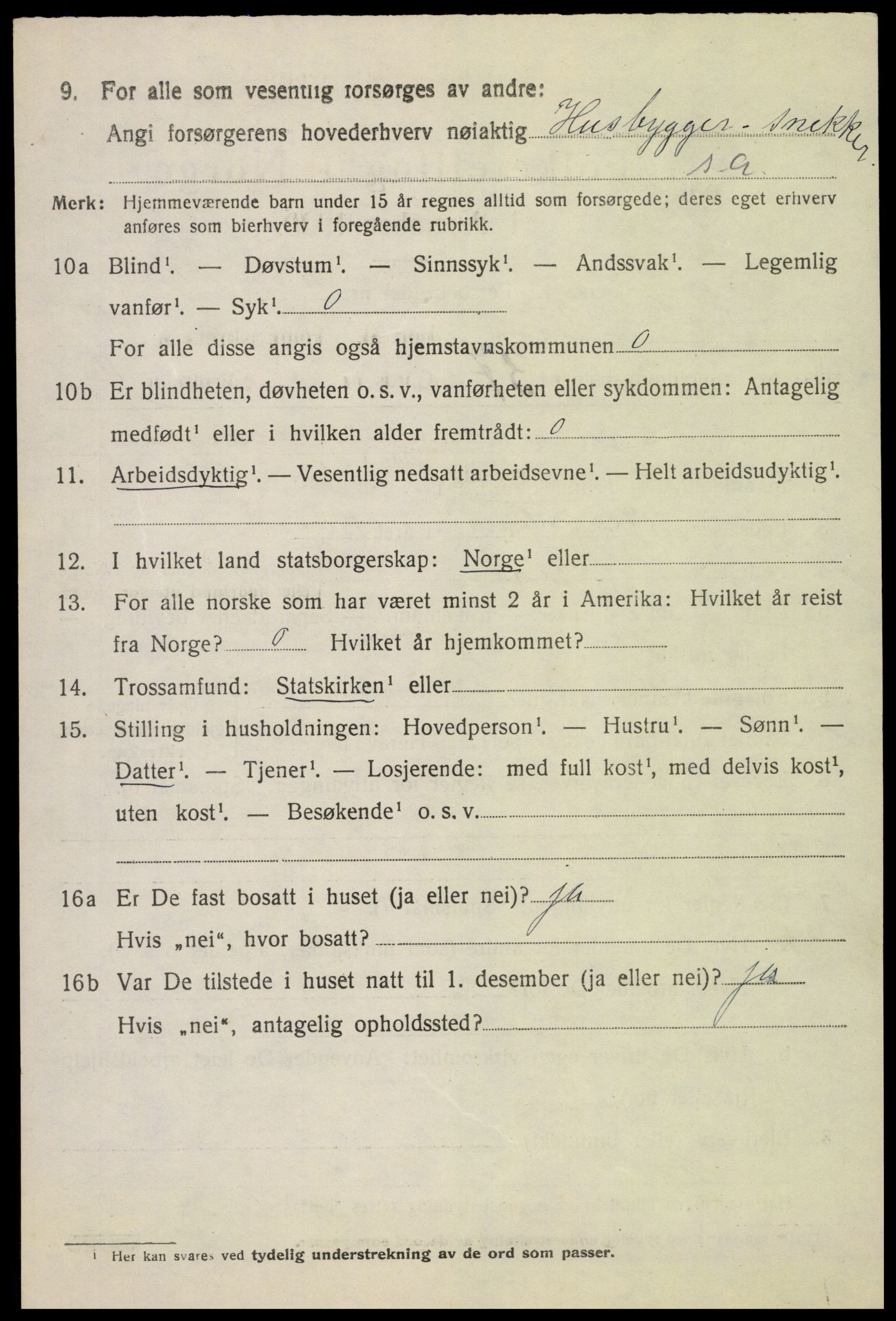 SAH, 1920 census for Biri, 1920, p. 6362