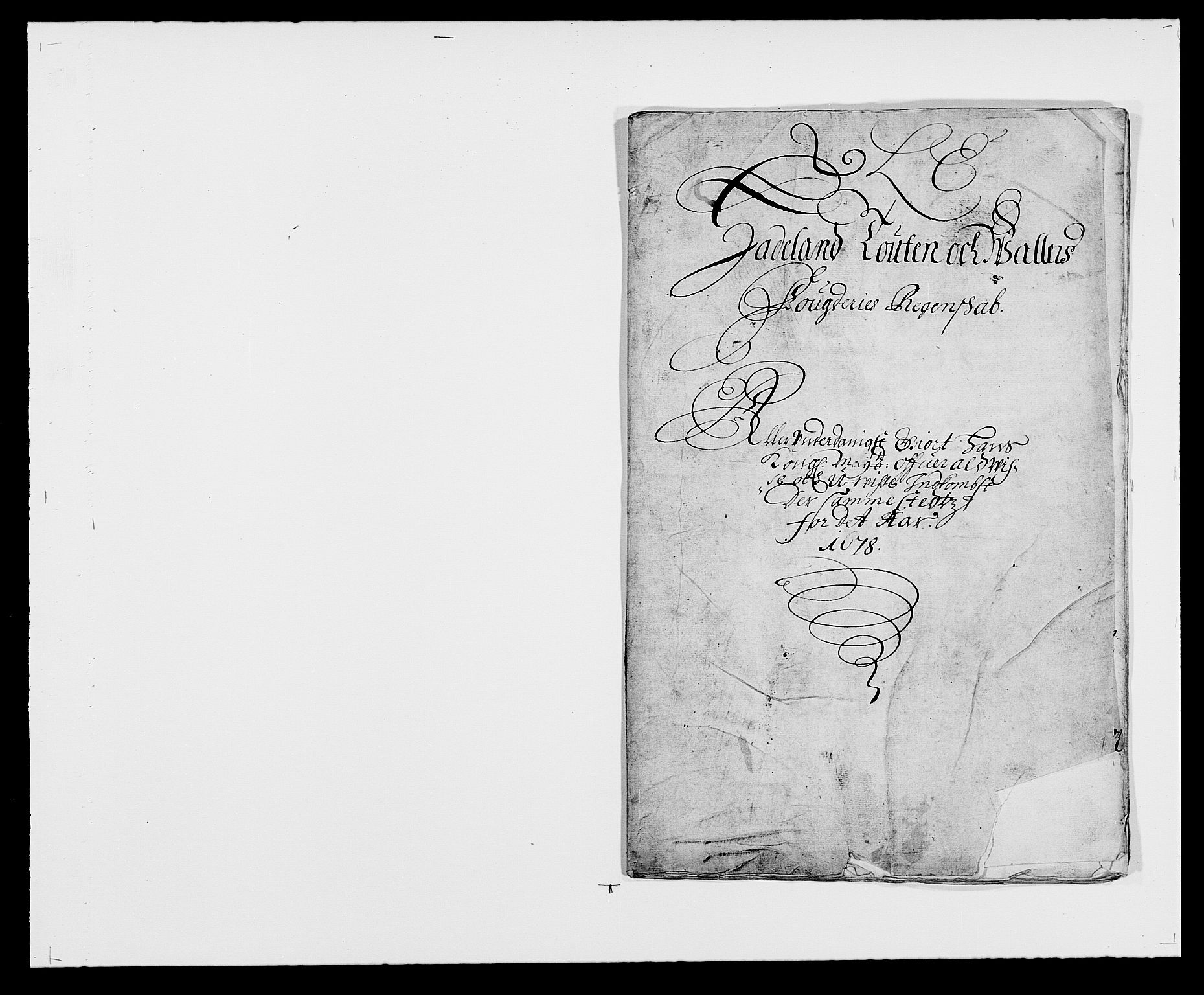 Rentekammeret inntil 1814, Reviderte regnskaper, Fogderegnskap, RA/EA-4092/R18/L1270: Fogderegnskap Hadeland, Toten og Valdres, 1678, p. 1