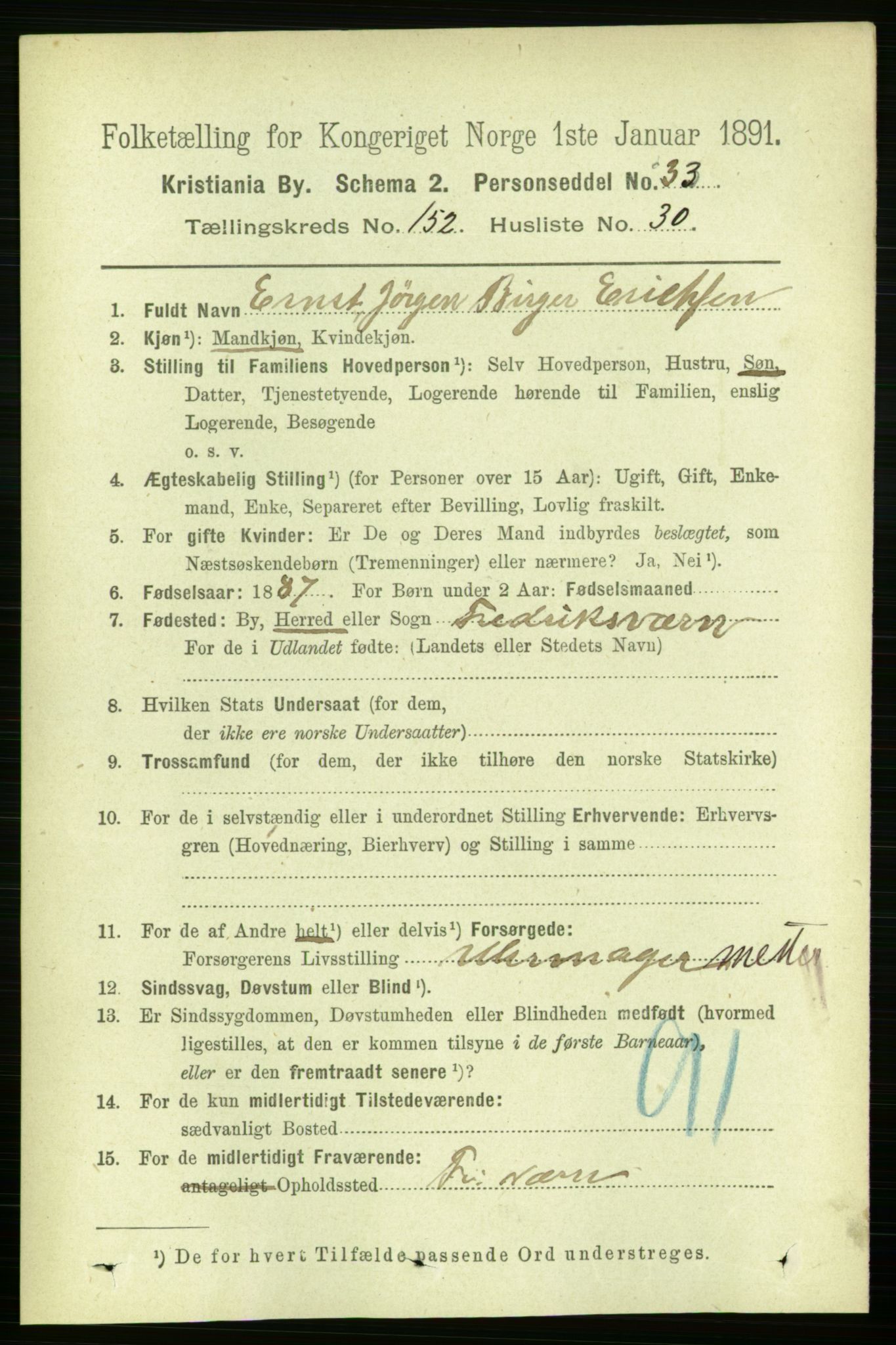 RA, 1891 census for 0301 Kristiania, 1891, p. 86214