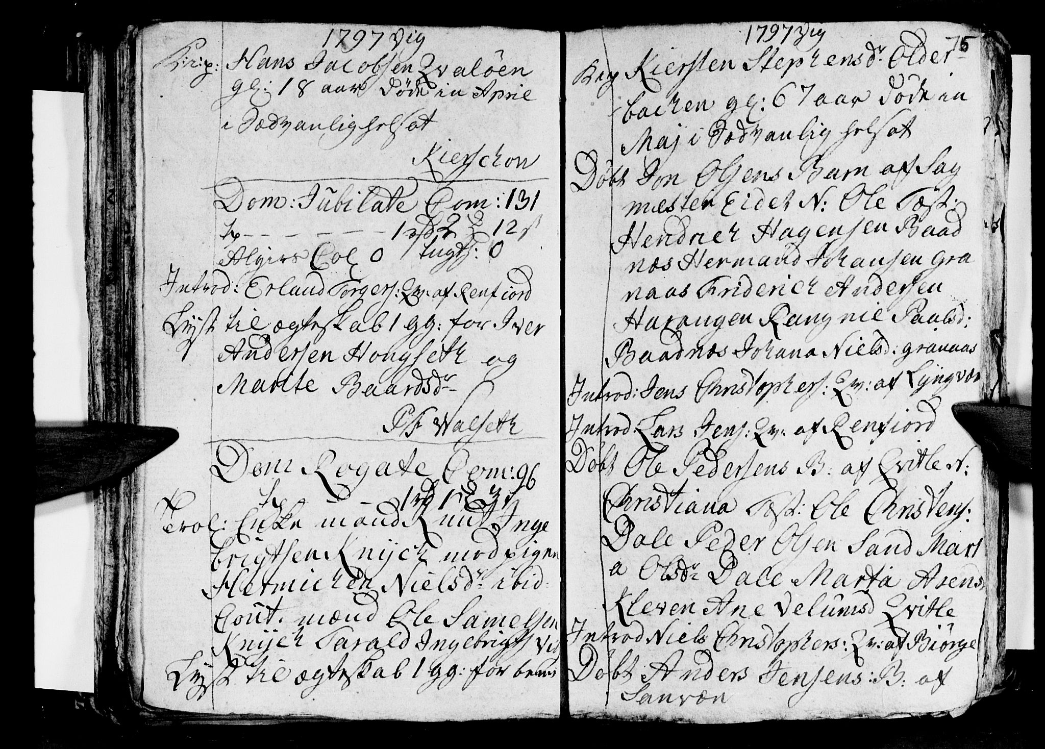 Ministerialprotokoller, klokkerbøker og fødselsregistre - Nordland, AV/SAT-A-1459/812/L0184: Parish register (copy) no. 812C02, 1793-1809, p. 75