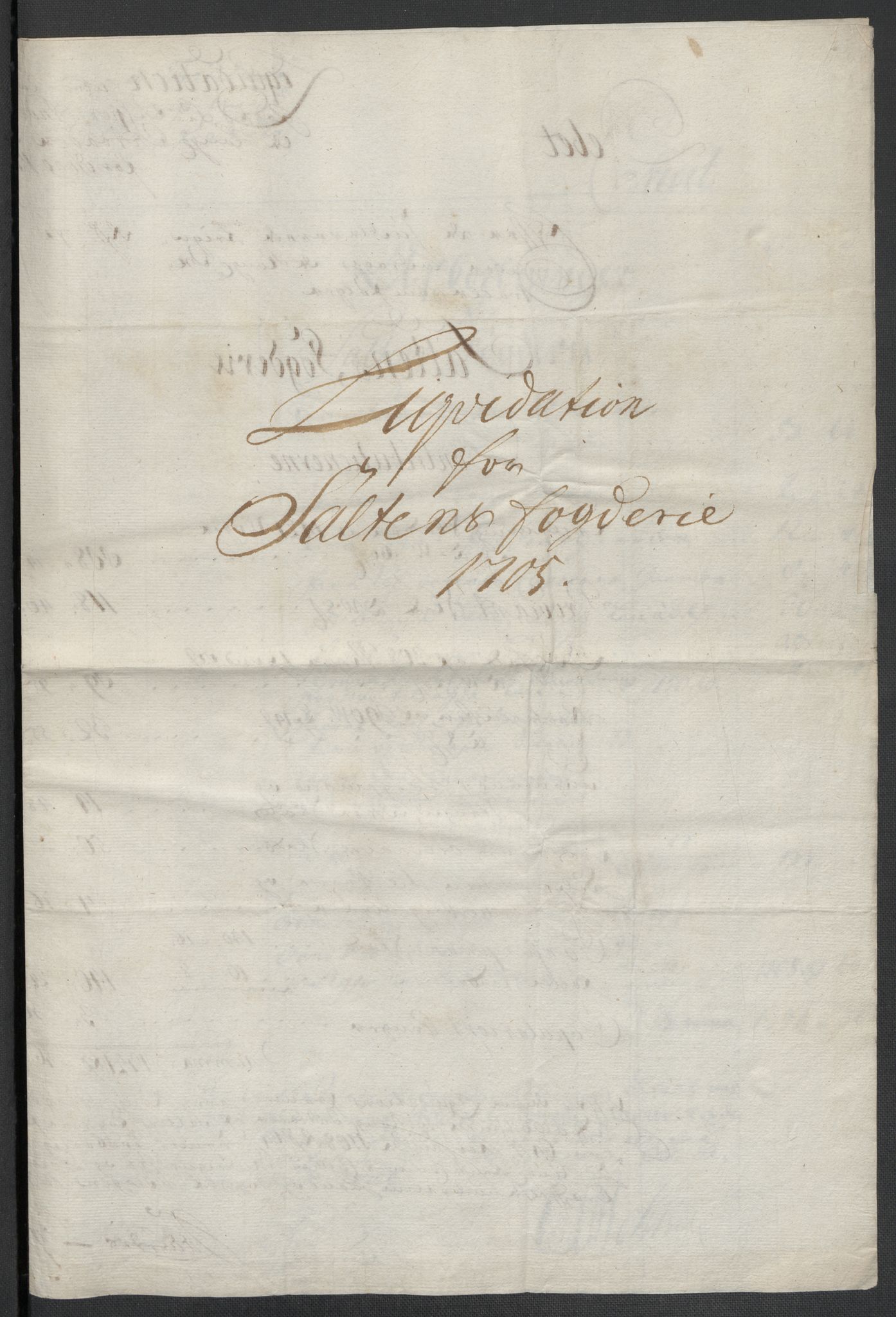 Rentekammeret inntil 1814, Reviderte regnskaper, Fogderegnskap, AV/RA-EA-4092/R66/L4580: Fogderegnskap Salten, 1701-1706, p. 331