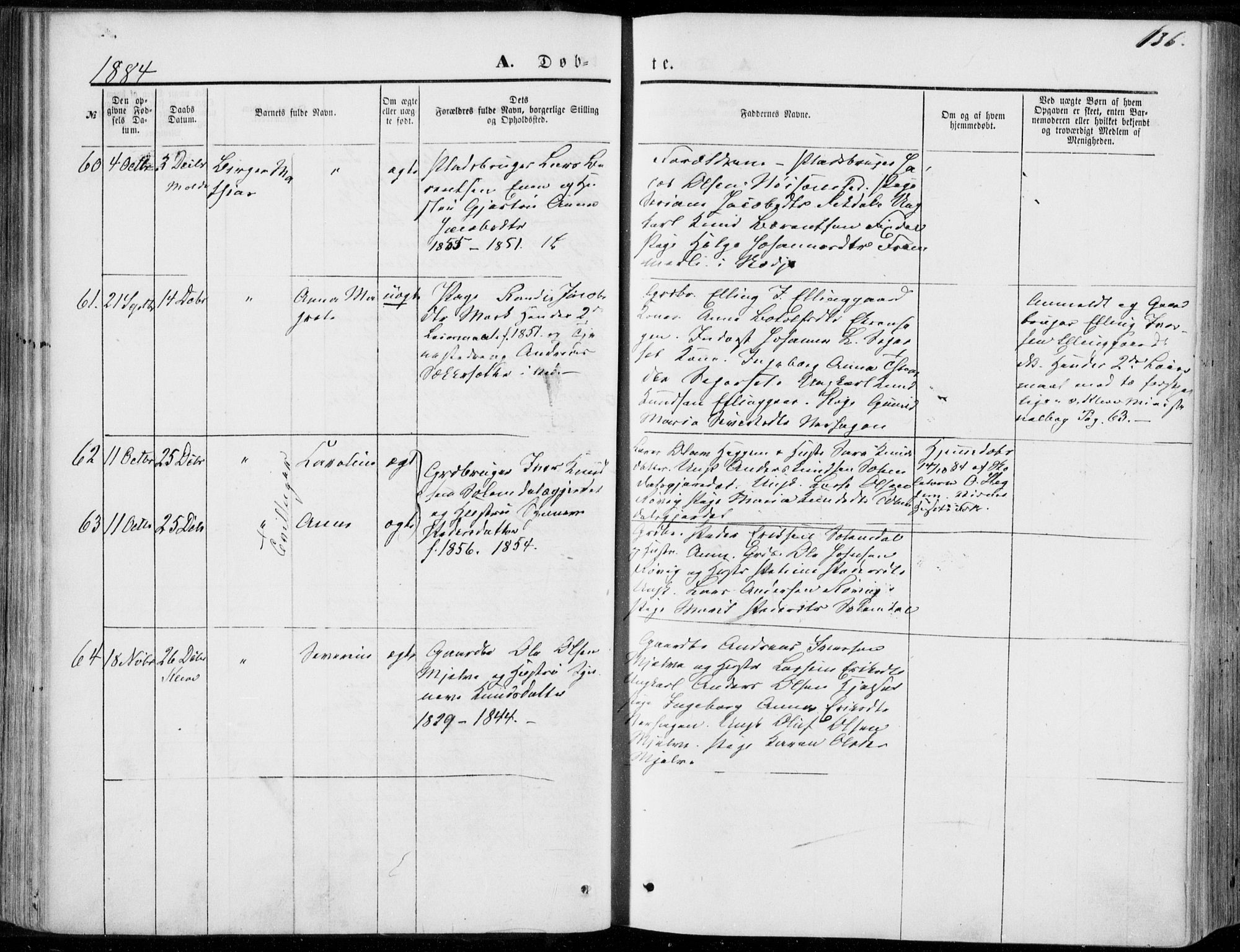 Ministerialprotokoller, klokkerbøker og fødselsregistre - Møre og Romsdal, SAT/A-1454/555/L0655: Parish register (official) no. 555A05, 1869-1886, p. 136