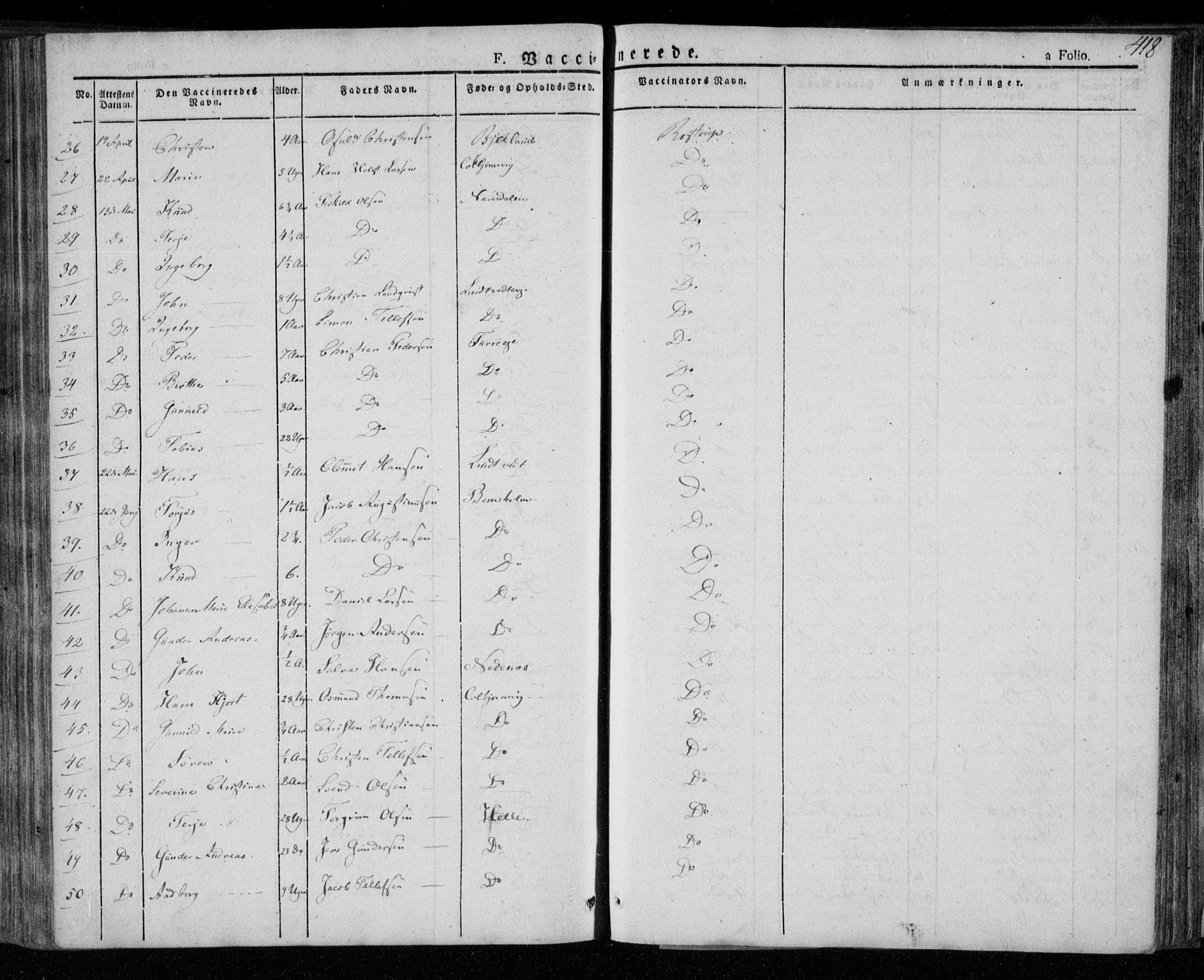 Øyestad sokneprestkontor, AV/SAK-1111-0049/F/Fa/L0013: Parish register (official) no. A 13, 1827-1842, p. 413