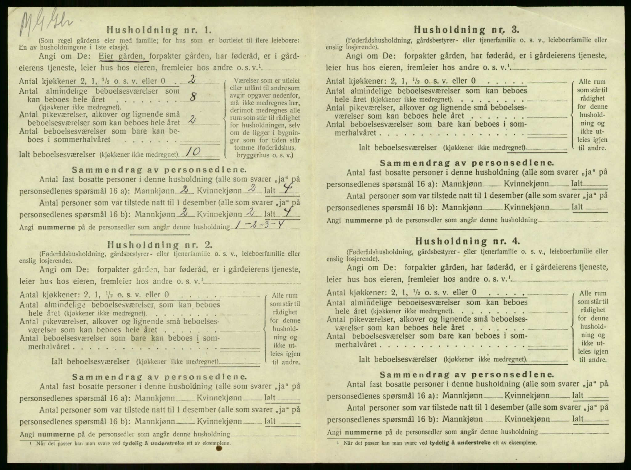 SAKO, 1920 census for Botne, 1920, p. 386