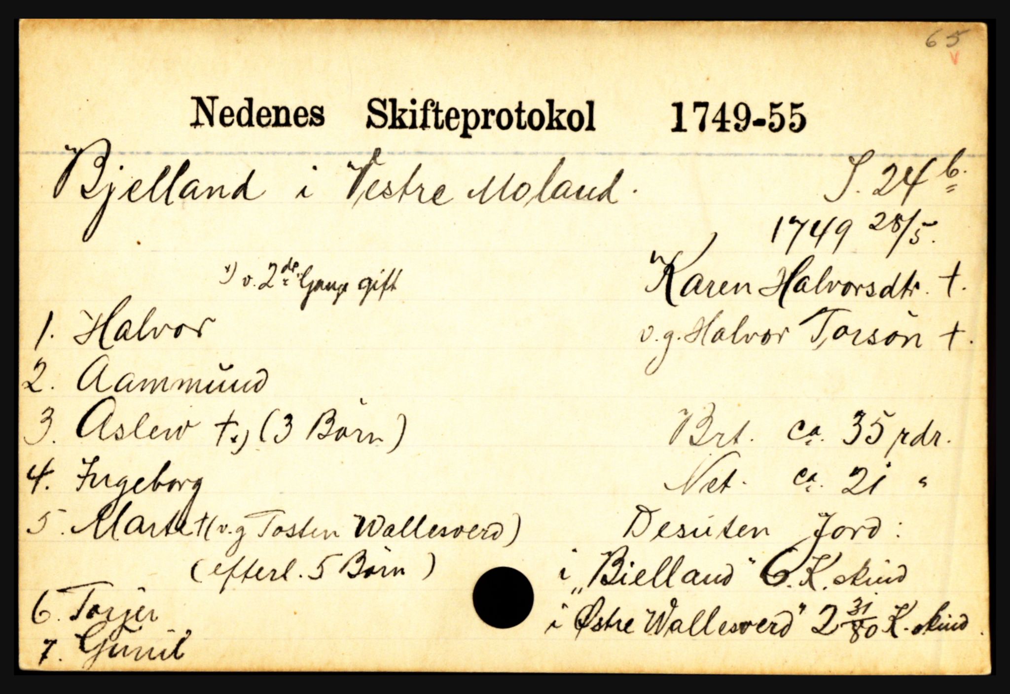 Nedenes sorenskriveri før 1824, AV/SAK-1221-0007/H, p. 2783