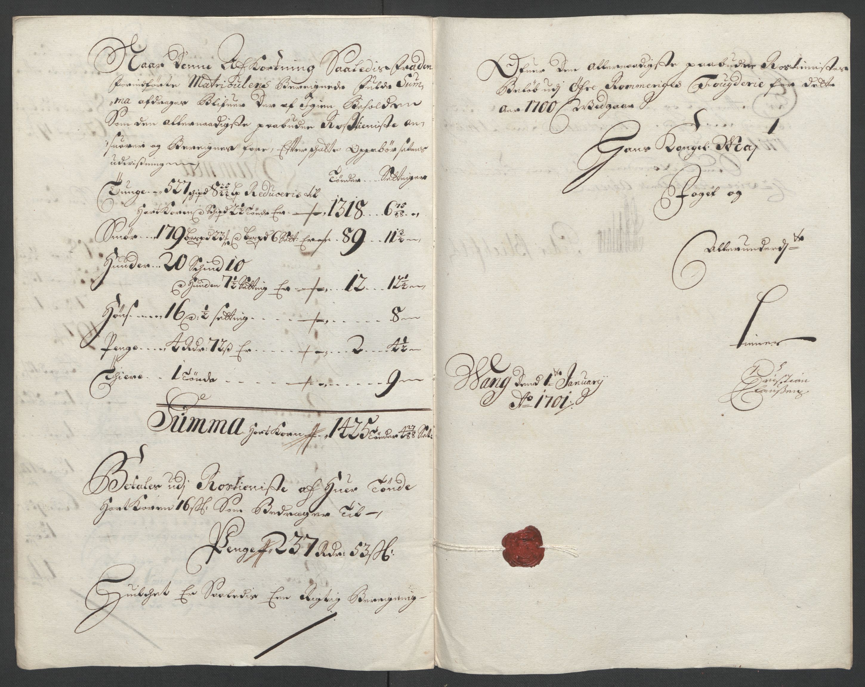 Rentekammeret inntil 1814, Reviderte regnskaper, Fogderegnskap, AV/RA-EA-4092/R12/L0712: Fogderegnskap Øvre Romerike, 1700, p. 241