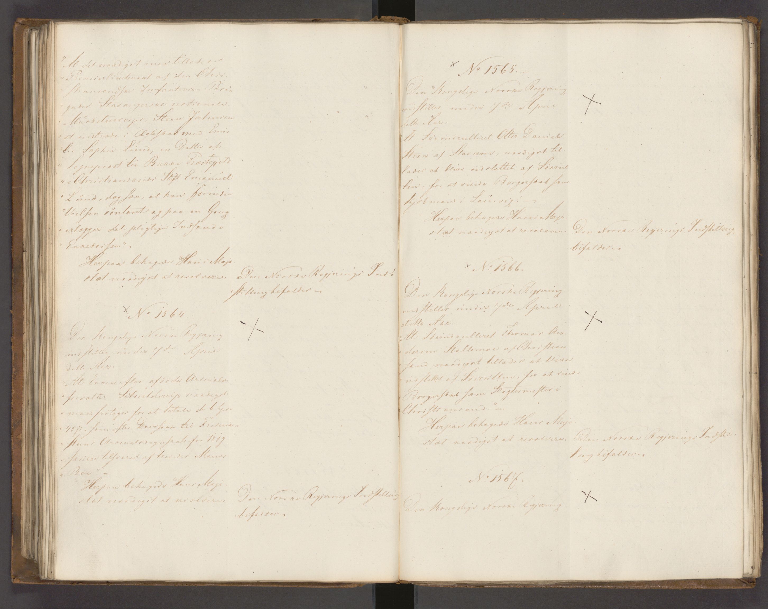 Statsrådssekretariatet, AV/RA-S-1001/A/Ab/L0022: Kgl. res. nr. 1210-1721, 1. halvår, 1826