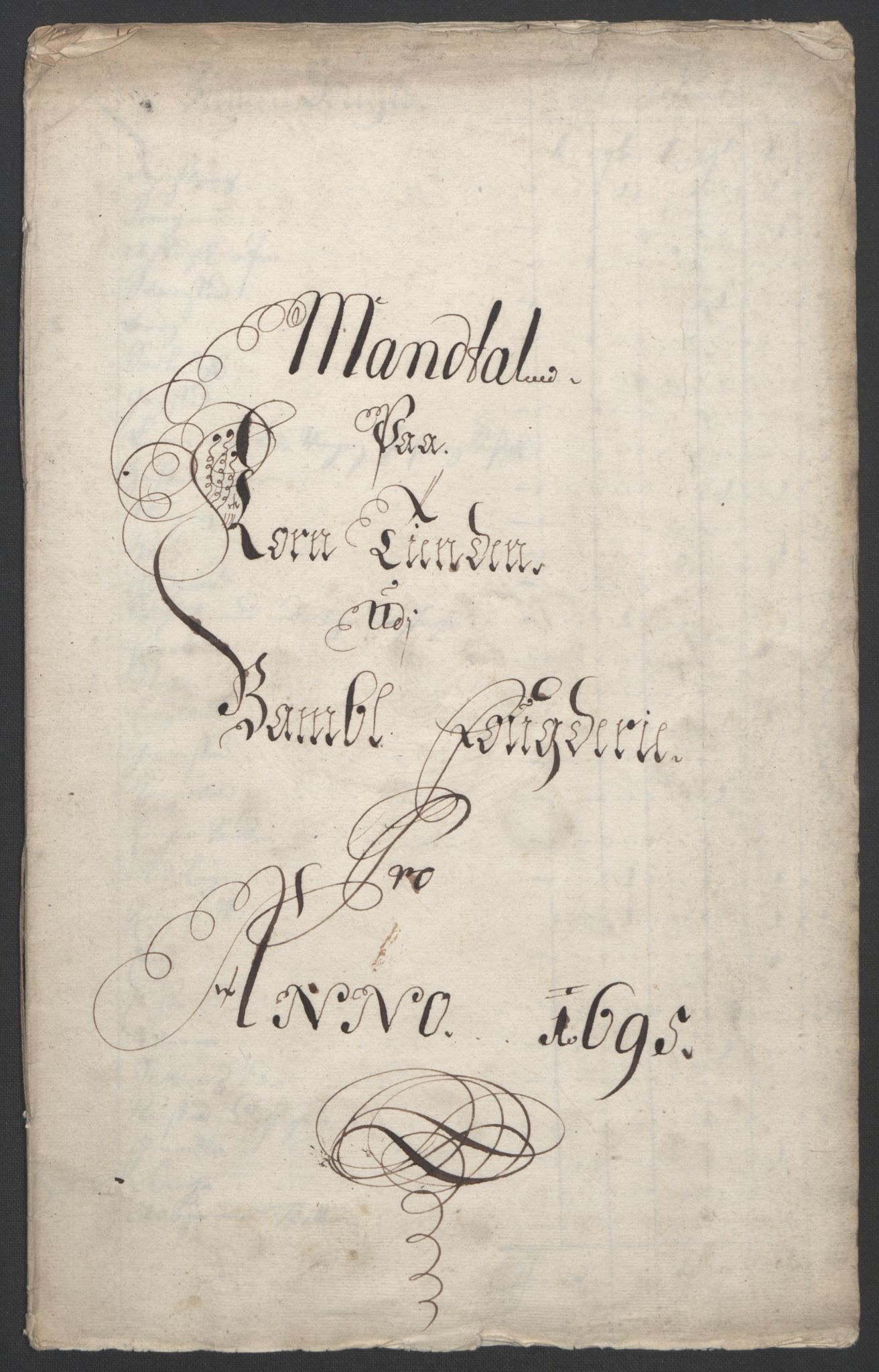 Rentekammeret inntil 1814, Reviderte regnskaper, Fogderegnskap, RA/EA-4092/R36/L2093: Fogderegnskap Øvre og Nedre Telemark og Bamble, 1695, p. 338