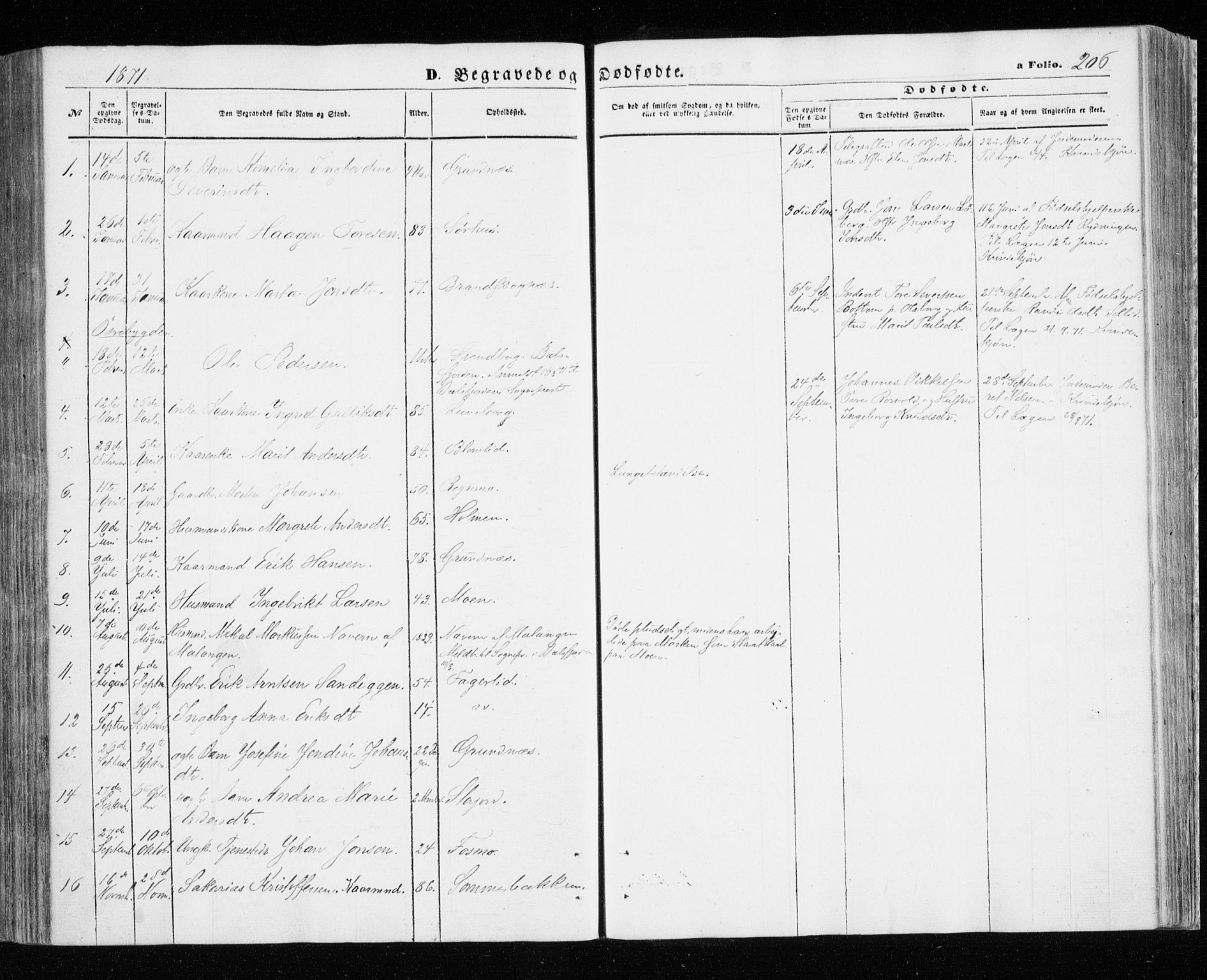 Målselv sokneprestembete, SATØ/S-1311/G/Ga/Gaa/L0004kirke: Parish register (official) no. 4, 1863-1872, p. 206